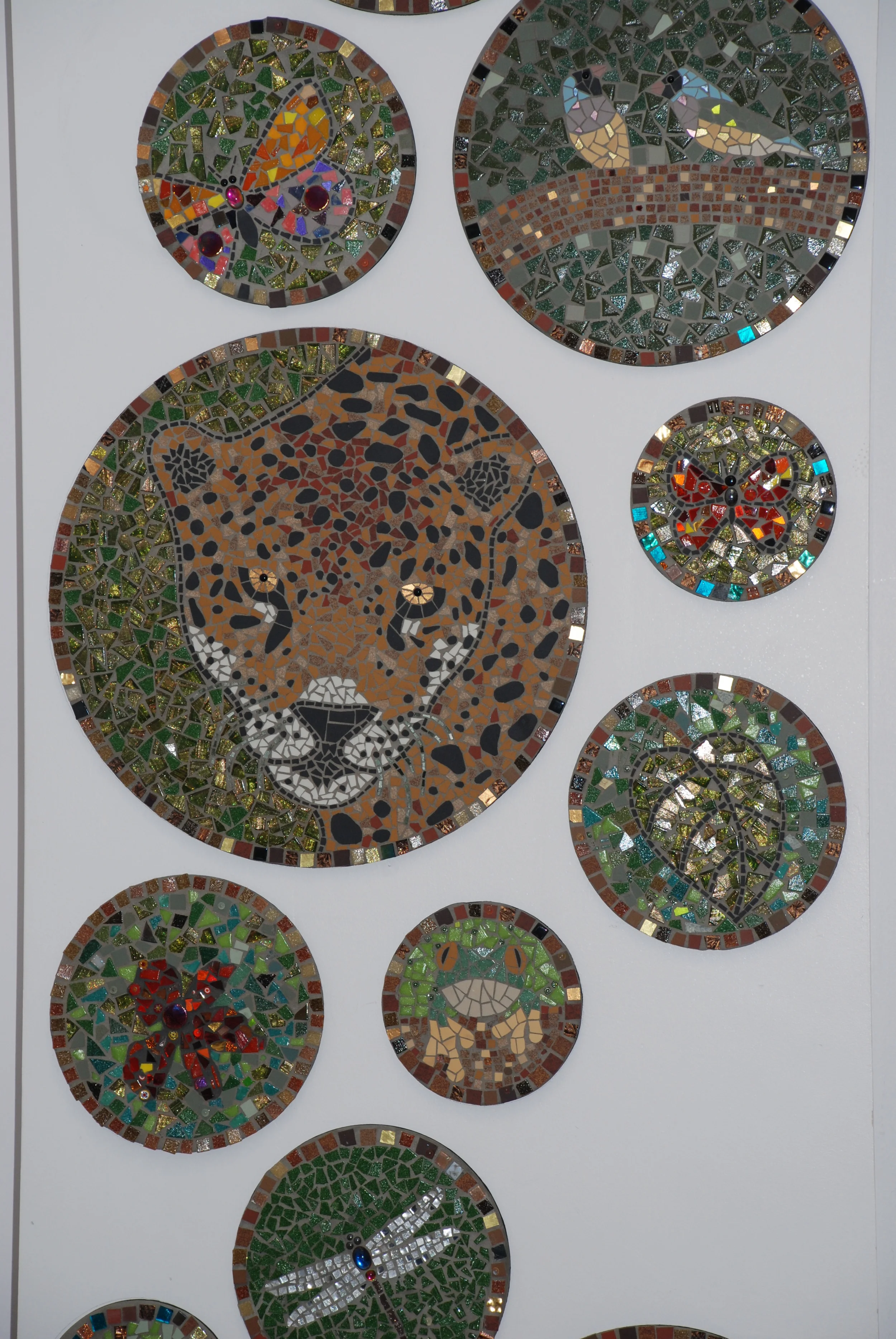  Detail from the Rainforest mosaic on Melanie's Ward. 