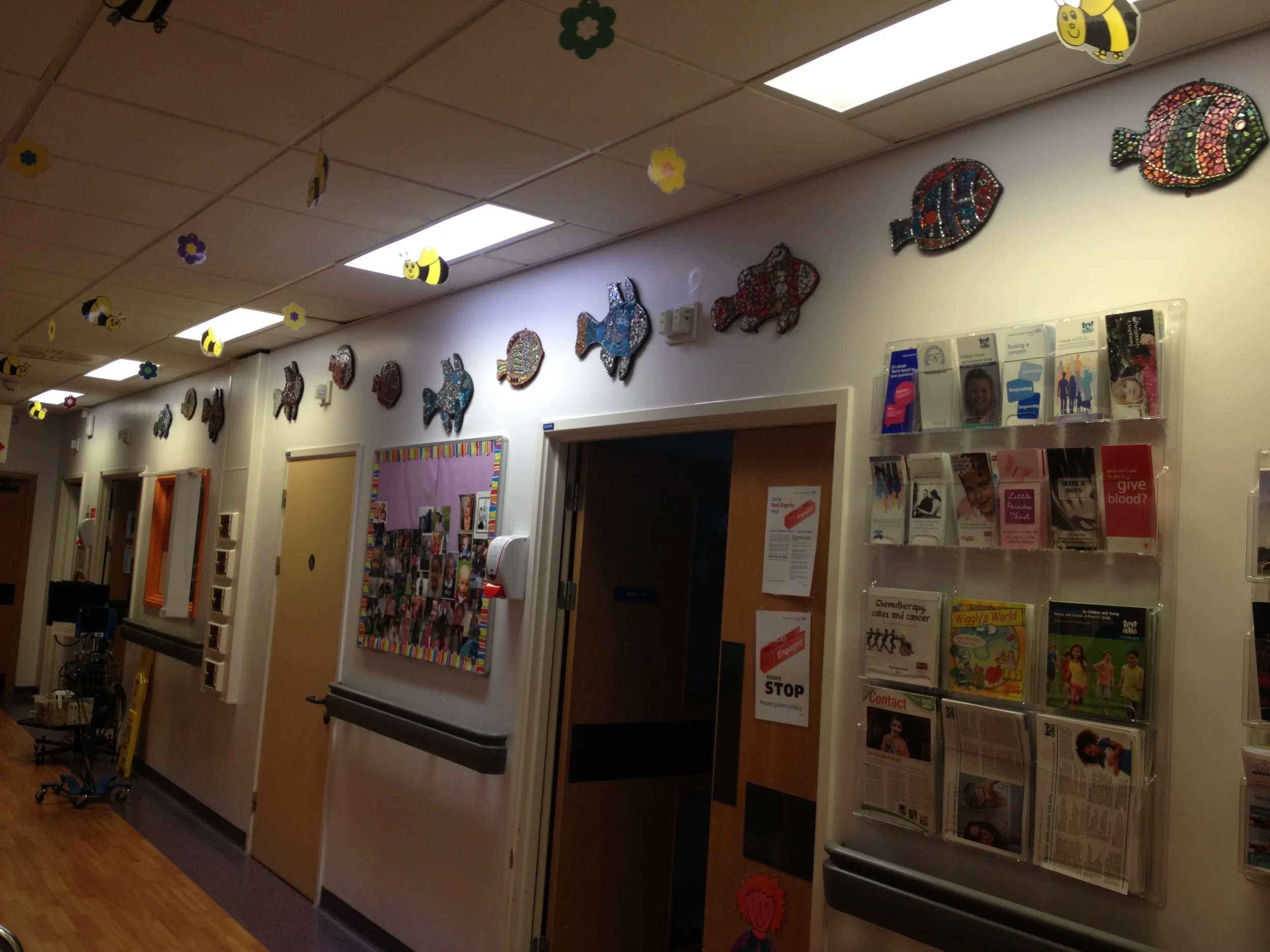 Fish on Kamran's ward, JR Hospital, Oxford.