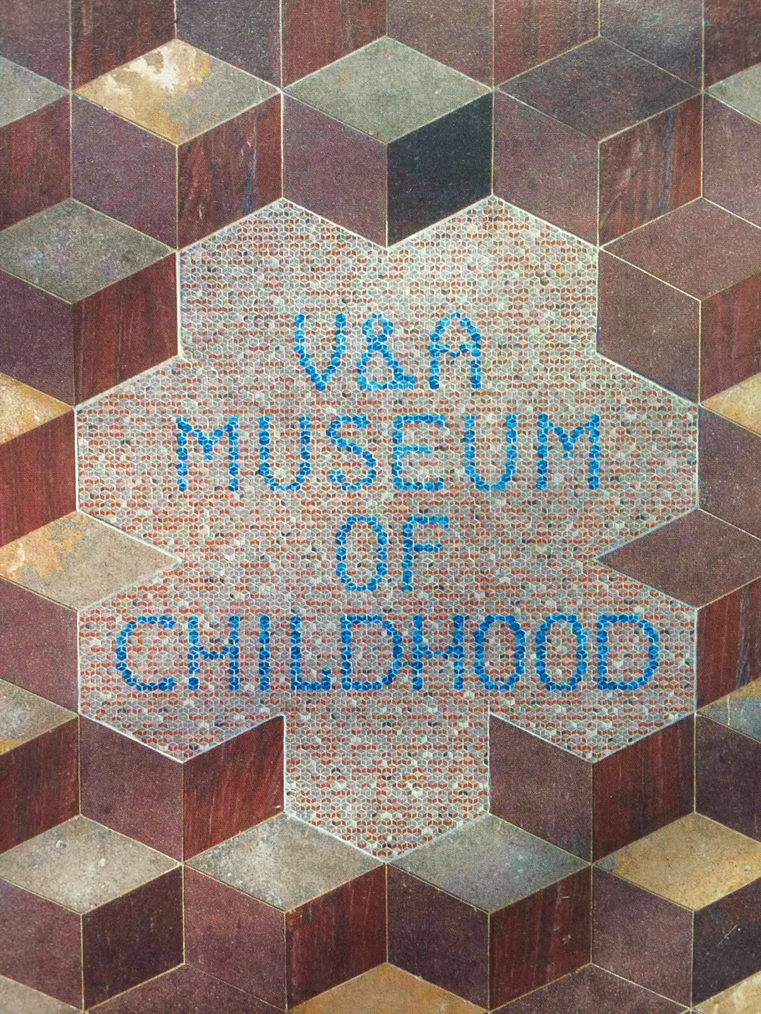 The nameplate for the V&A Museum of childhood, Bethnal Green.
