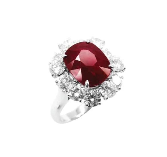 RUBY & DIAMOND RING BESPOKE FINE JEWELLERY BY SHAHINA HATTA