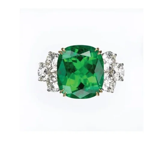 EMERALD & DIAMOND RING BESPOKE FINE JEWELLERY BY SHAHINA HATTA