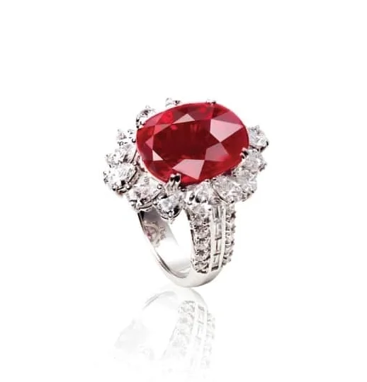 RUBY & DIAMOND RING BESPOKE FINE JEWELLERY BY SHAHINA HATTA