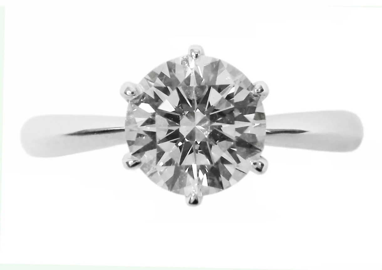 SIX CLAW SOLITAIRE DIAMOND RING BESPOKE FINE JEWELLERY BY SHAHINA HATTA