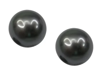 BLACK SOUTH SEA PEARL STUD EARRINGS BESPOKE FINE JEWELLERY BY SHAHINA HATTA