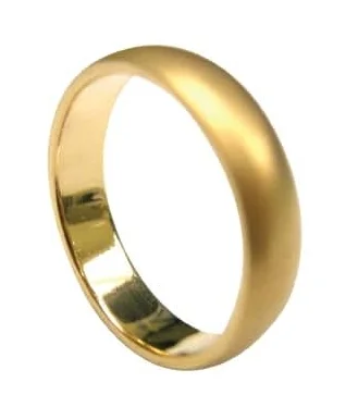 SAND BLASTED YELLOW GOLD COMFORT FIT MEN'S WEDDING BAND 3MM BESPOKE FINE JEWELLERY BY SHAHINA HATTA