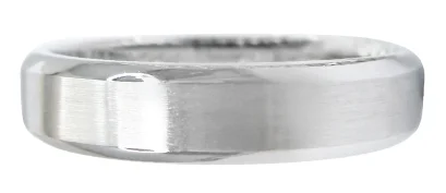 BRUSHED MIDDLE POLISH EDGES MEN'S WEDDING BAND BESPOKE FINE JEWELLERY BY SHAHINA HATTA