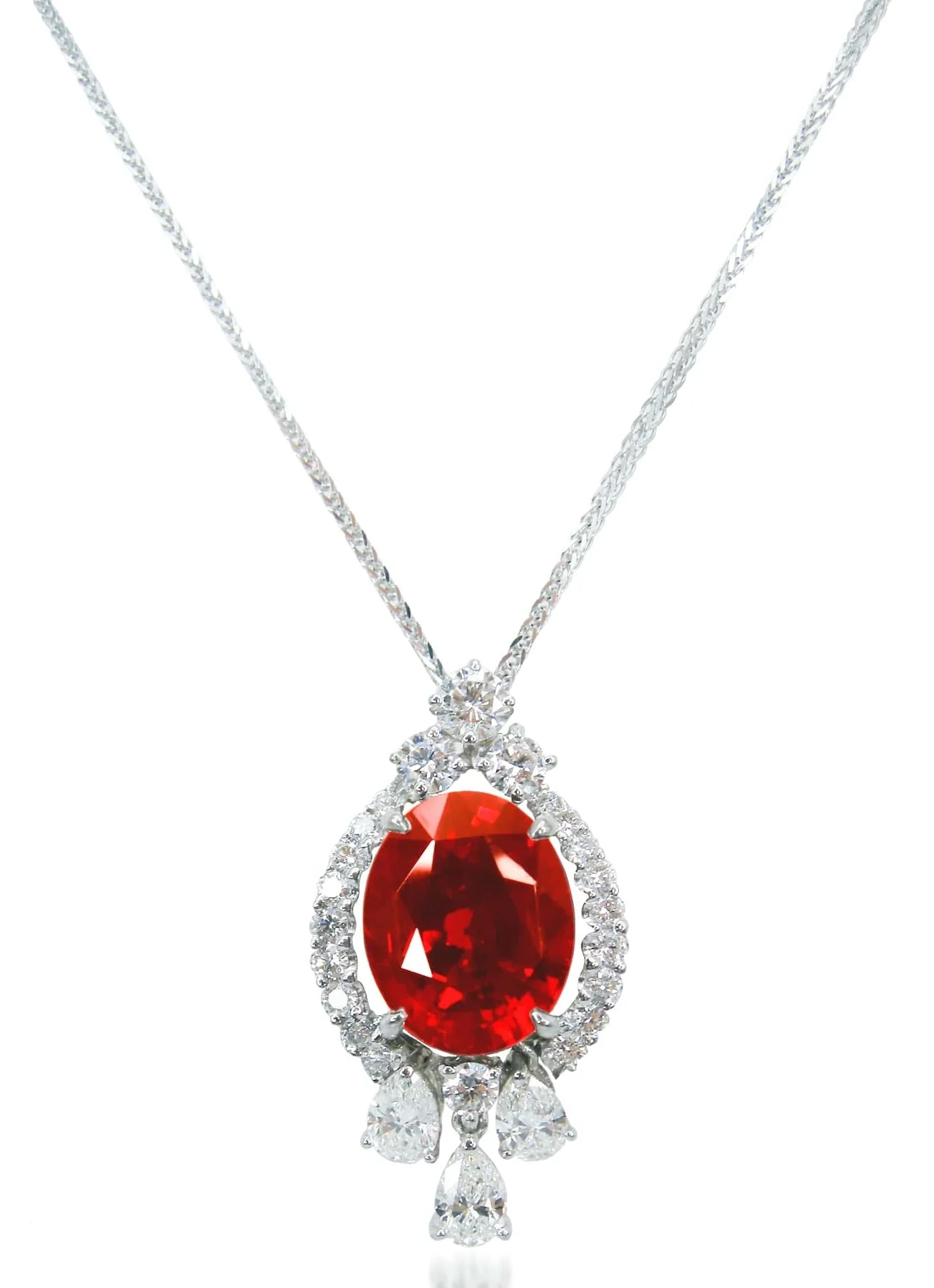 BURMA RUBY & DIAMOND PENDANT BESPOKE FINE JEWELLERY BY SHAHINA HATTA