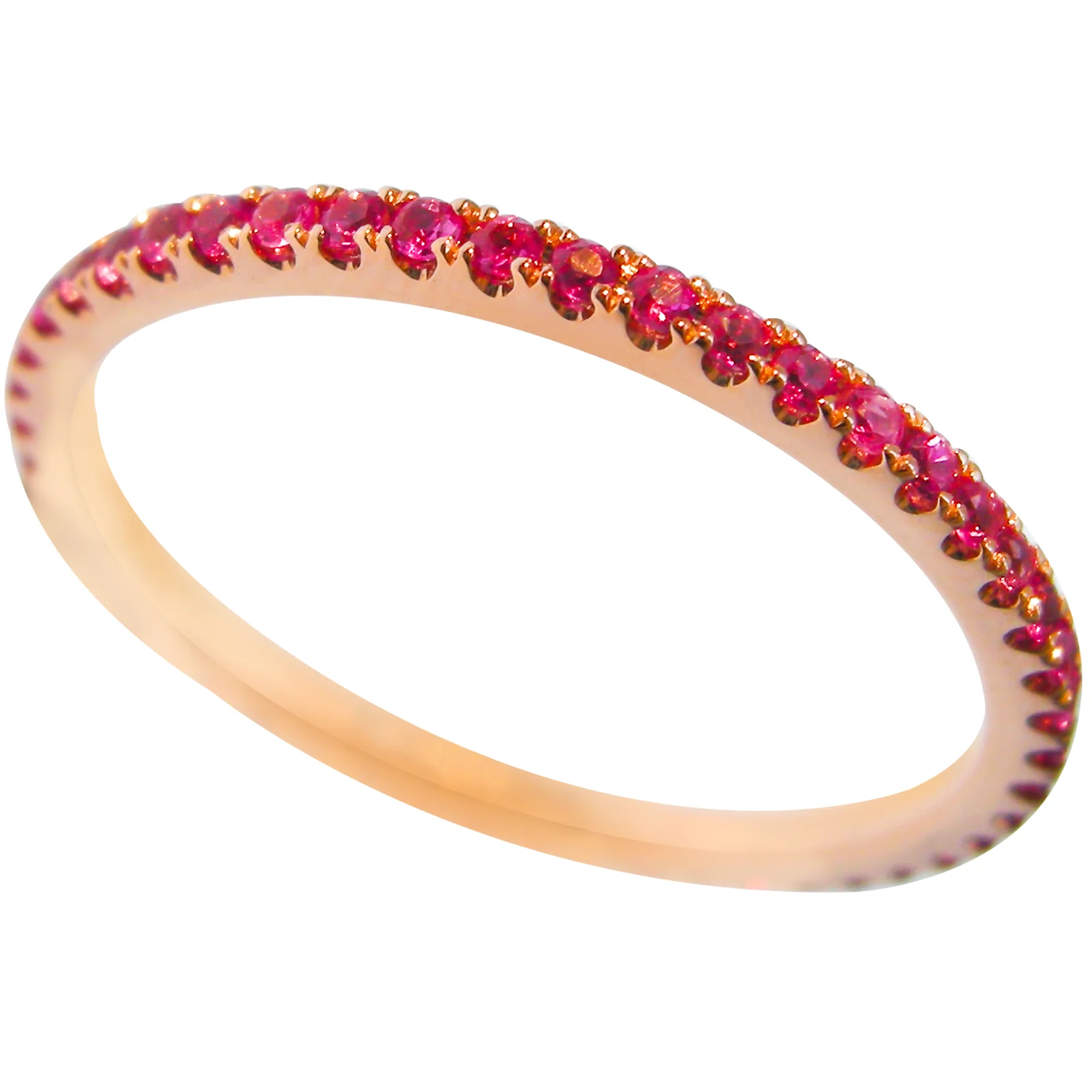 SIGNATURE PINK SAPPHIRE ETERNITY RING BESPOKE FINE JEWELLERY BY SHAHINA HATTA HONG KONG