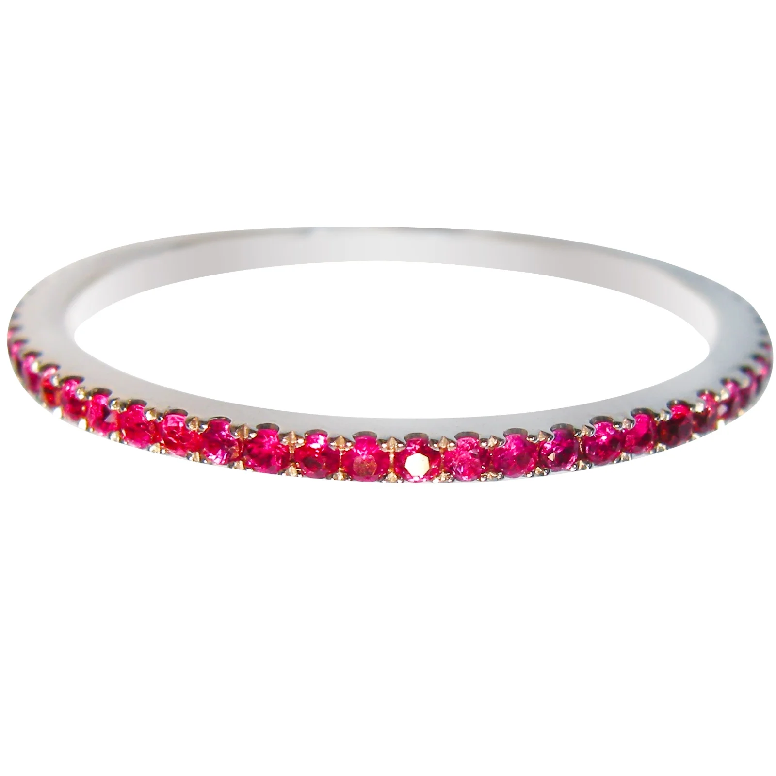 SIGNATURE RUBY ETERNITY RING BESPOKE FINE JEWELLERY BY SHAHINA HATTA HONG KONG