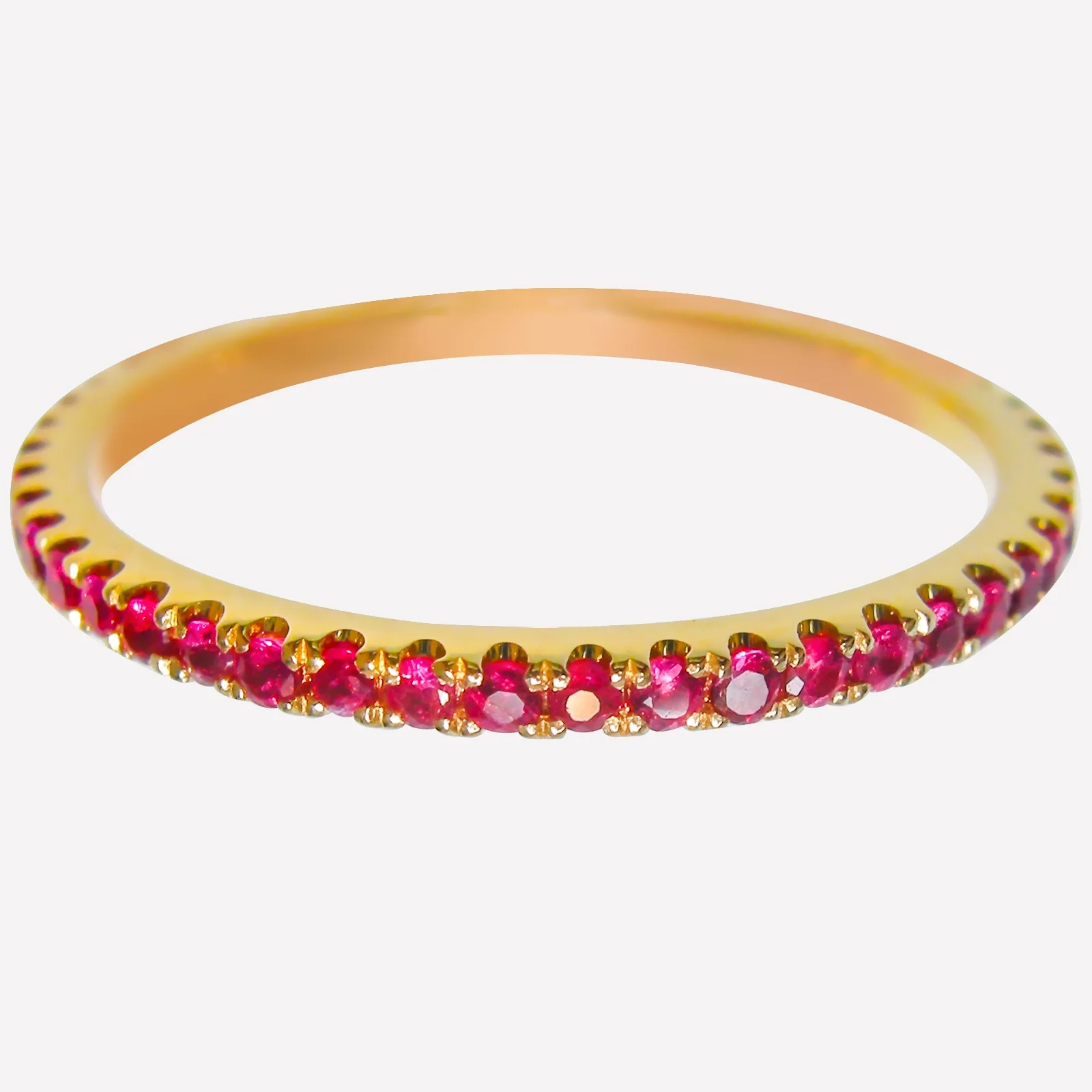 SIGNATURE RUBY ETERNITY RING BESPOKE FINE JEWELLERY BY SHAHINA HATTA HONG KONG