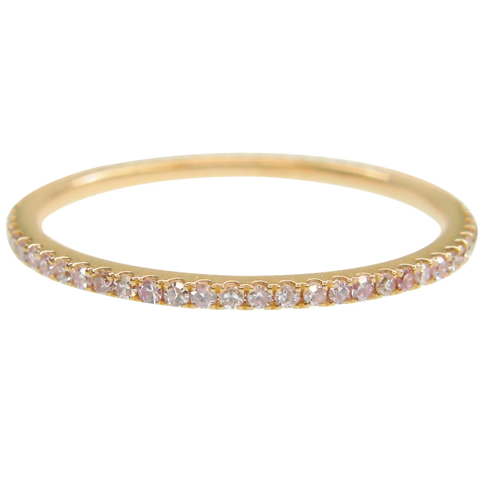 SIGNATURE PINK DIAMOND ETERNITY RING BESPOKE FINE JEWELLERY BY SHAHINA HATTA HONG KONG