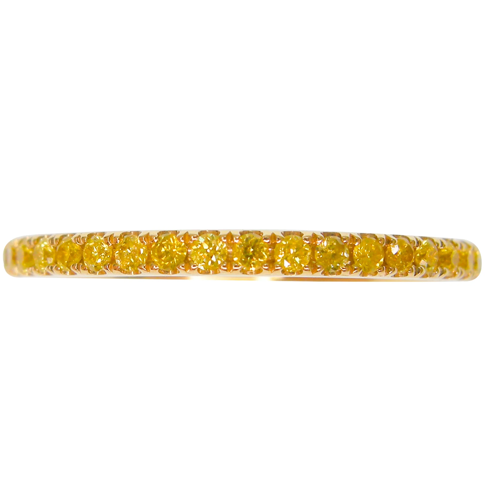 SIGNATURE YELLOW DIAMOND ETERNITY RING BESPOKE FINE JEWELLERY BY SHAHINA HATTA HONG KONG