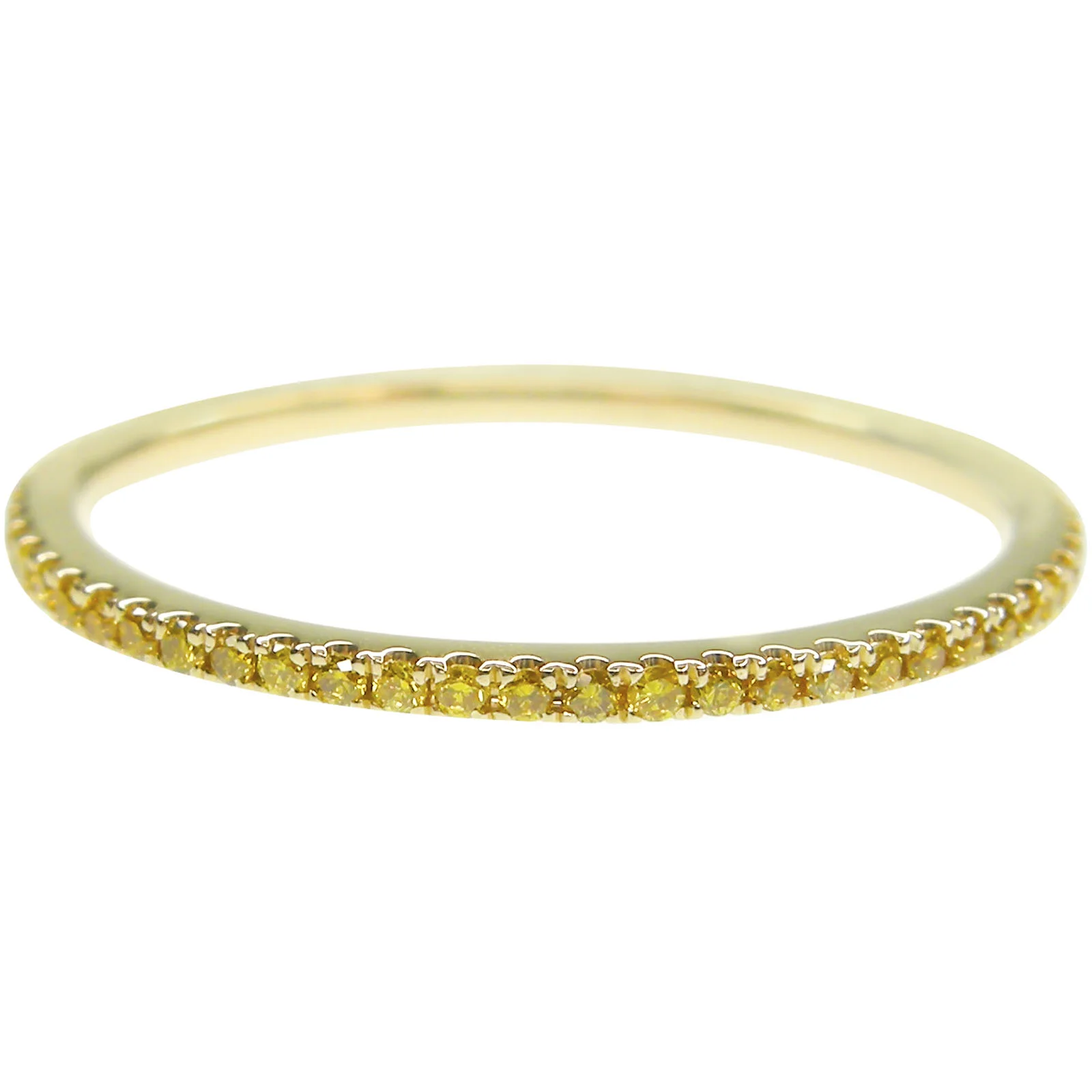 SIGNATURE YELLOW DIAMOND ETERNITY RING BESPOKE FINE JEWELLERY BY SHAHINA HATTA HONG KONG