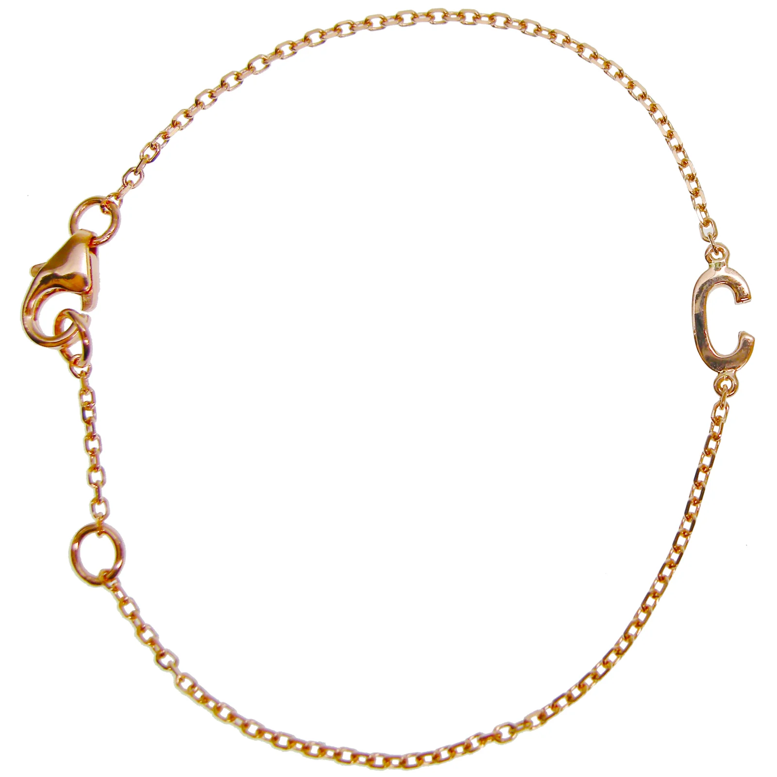 SIGNATURE INITIAL CHAIN BRACELET BESPOKE FINE JEWELLERY BY SHAHINA HATTA HONG KONG