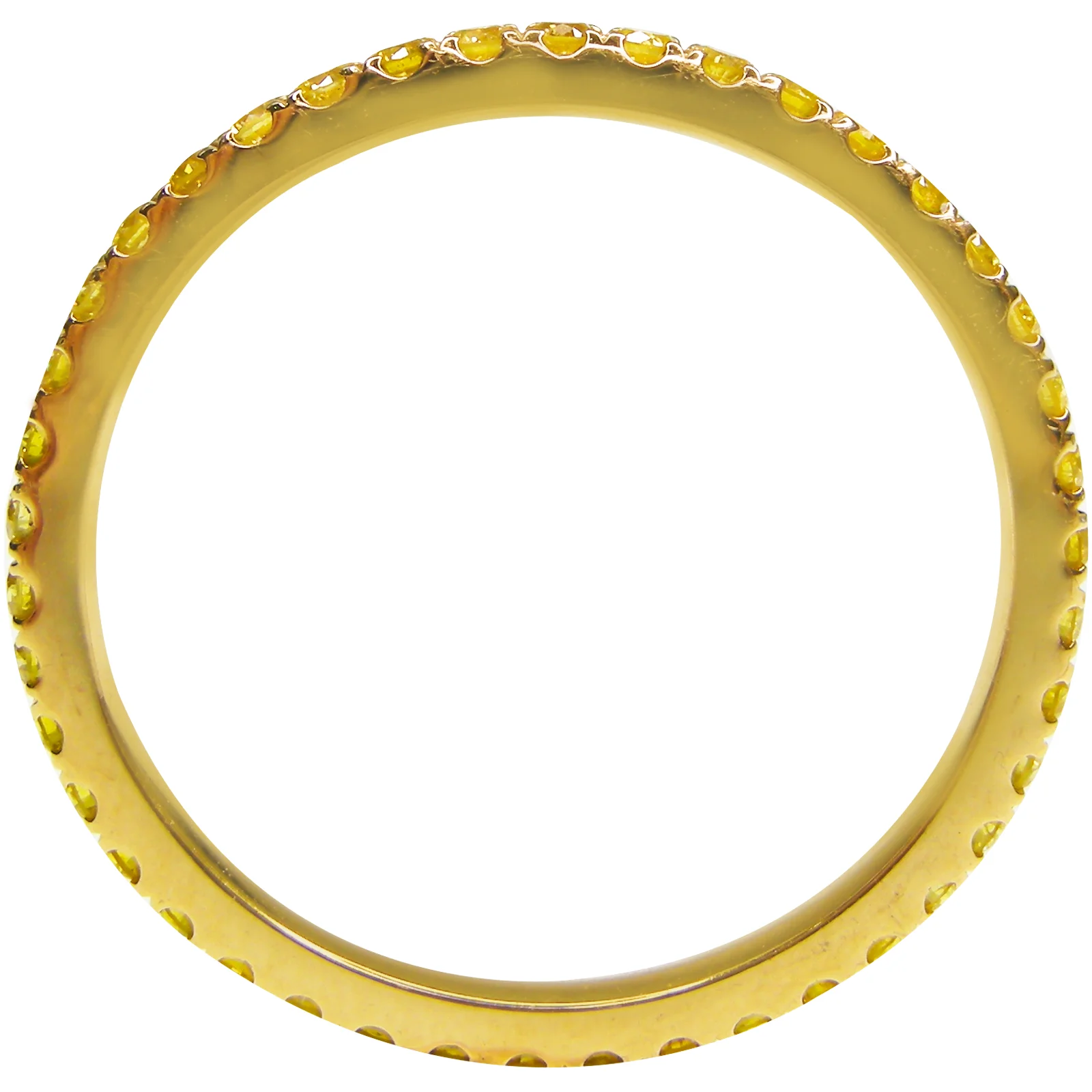 SIGNATURE YELLOW DIAMOND ETERNITY RING BESPOKE FINE JEWELLERY BY SHAHINA HATTA HONG KONG