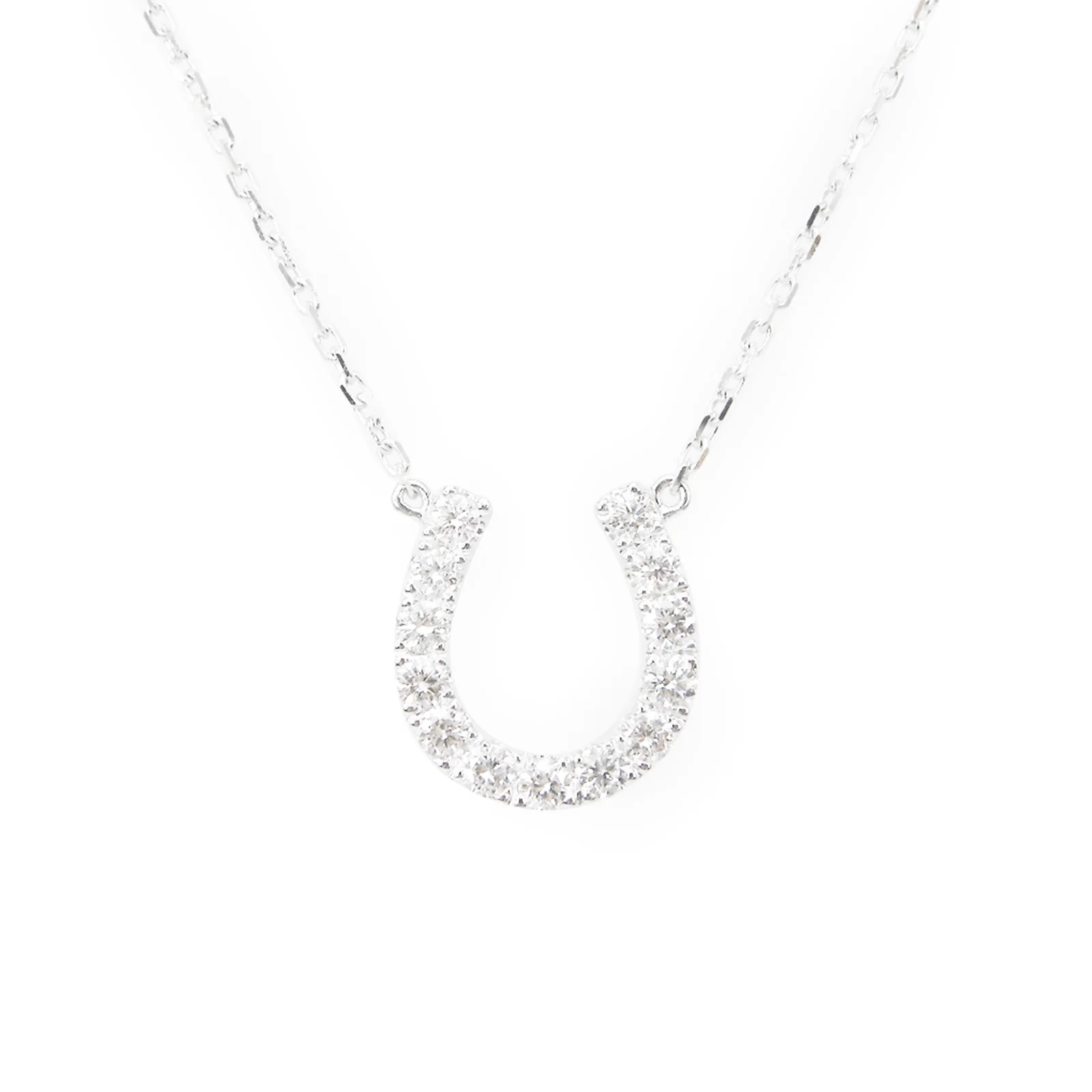 SIGNATURE DIAMOND HORSESHOE PENDANT BESPOKE FINE JEWELLERY BY SHAHINA HATTA HONG KONG
