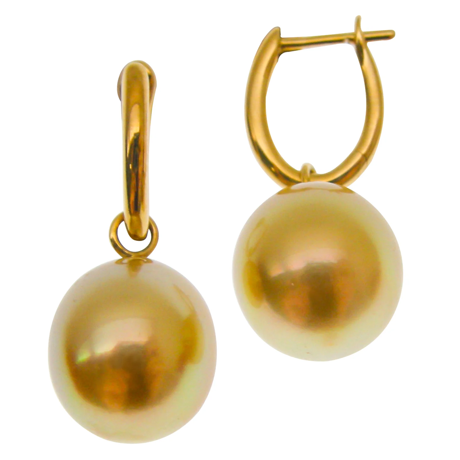 SOUTH SEA GOLDEN PEARL HUGGIE EARRINGS CLUSTER DIAMOND PENDANT BESPOKE FINE JEWELLERY BY SHAHINA HATTA