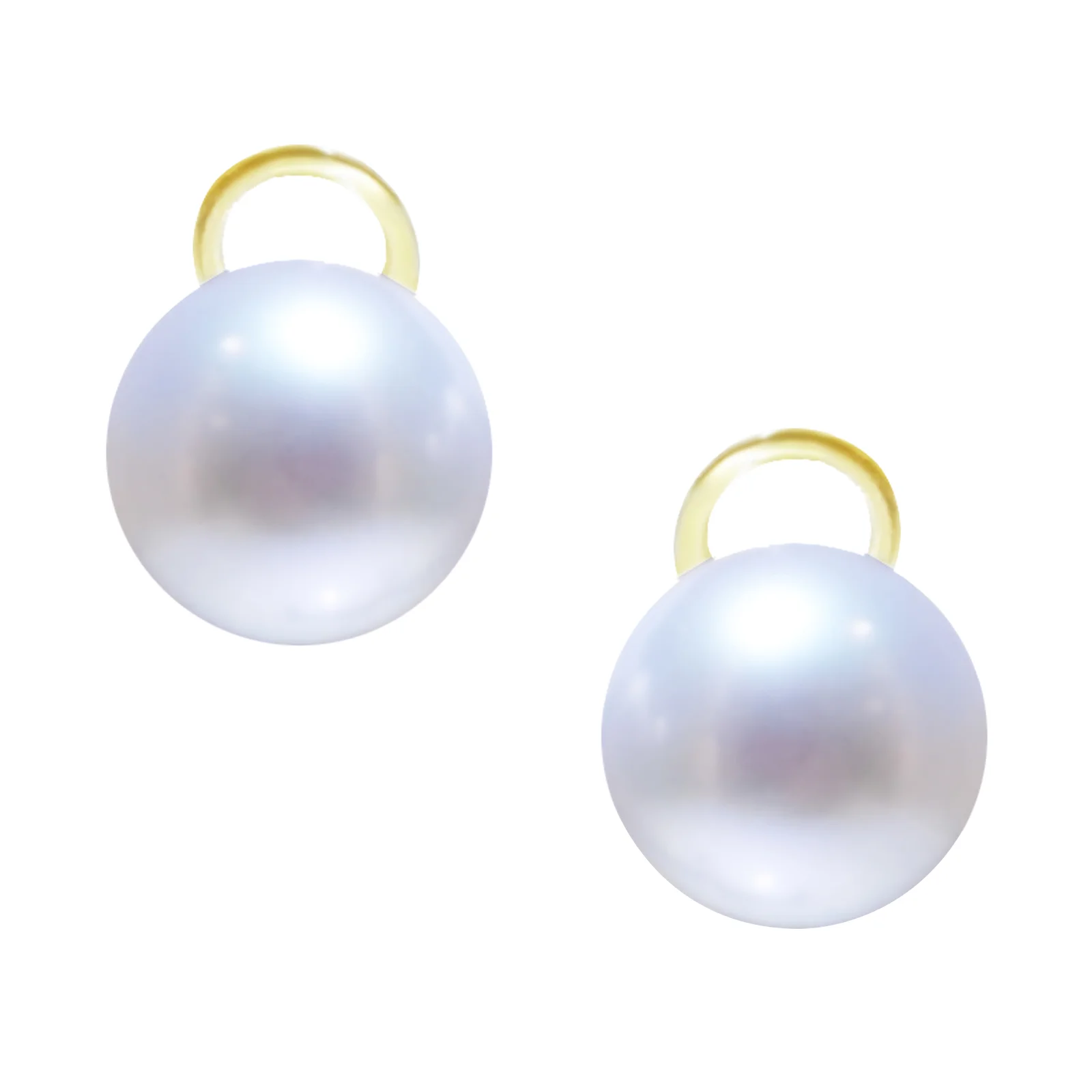 WHITE SOUTH SEA PEARL STUD EARRINGS BESPOKE FINE JEWELLERY BY SHAHINA HATTA