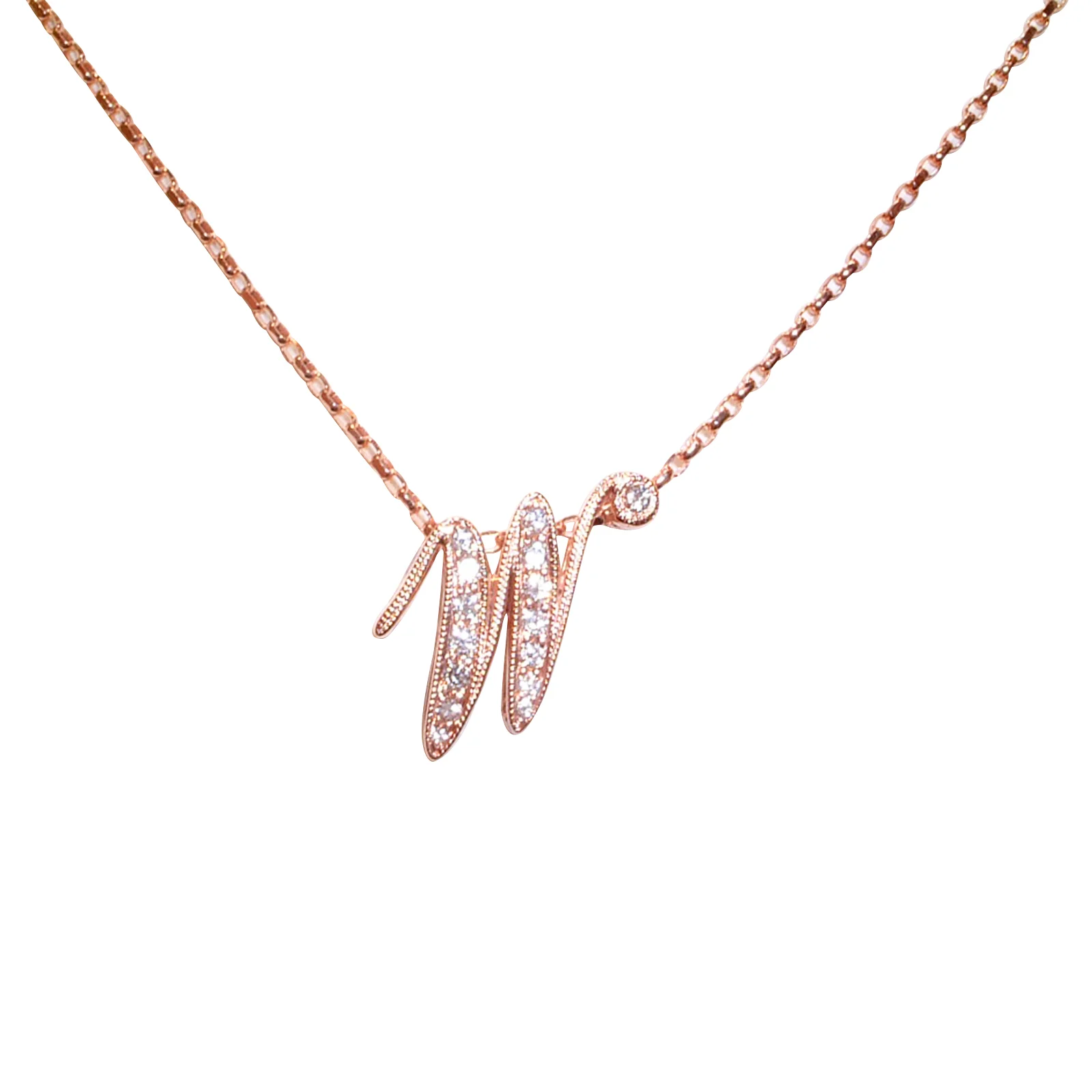 PERSONALIZED DIAMOND INITIAL NECKLACE CLUSTER DIAMOND PENDANT BESPOKE FINE JEWELLERY BY SHAHINA HATTA