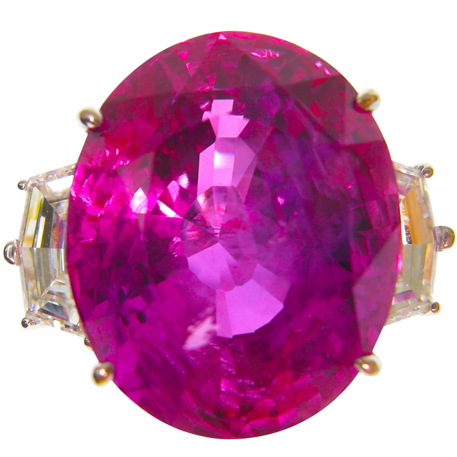 PINK SAPPHIRE & DIAMOND RING BESPOKE FINE JEWELLERY BY SHAHINA HATTA HONG KONG