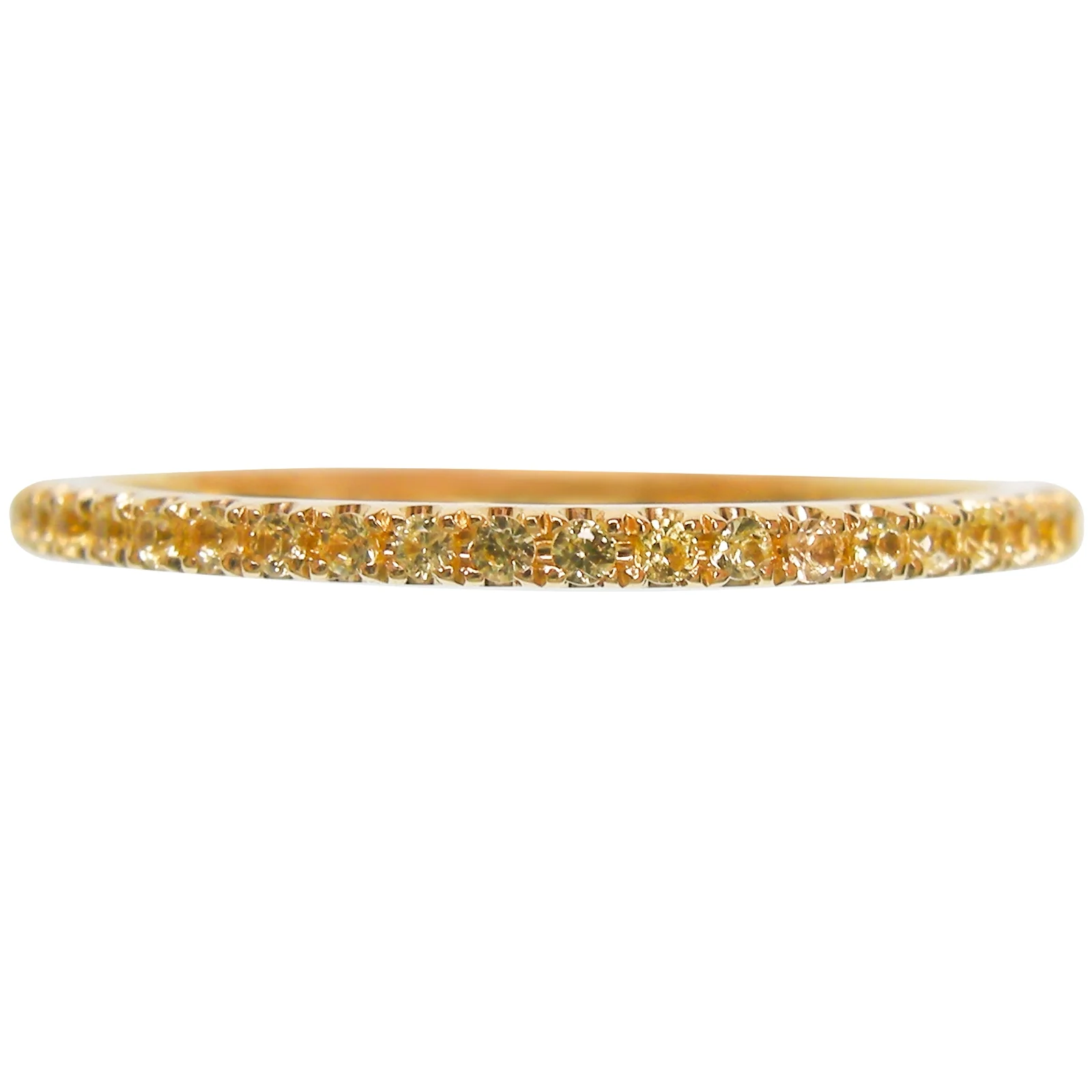 SIGNATURE YELLOW SAPPHIRE ETERNITY RING BESPOKE FINE JEWELLERY BY SHAHINA HATTA HONG KONG