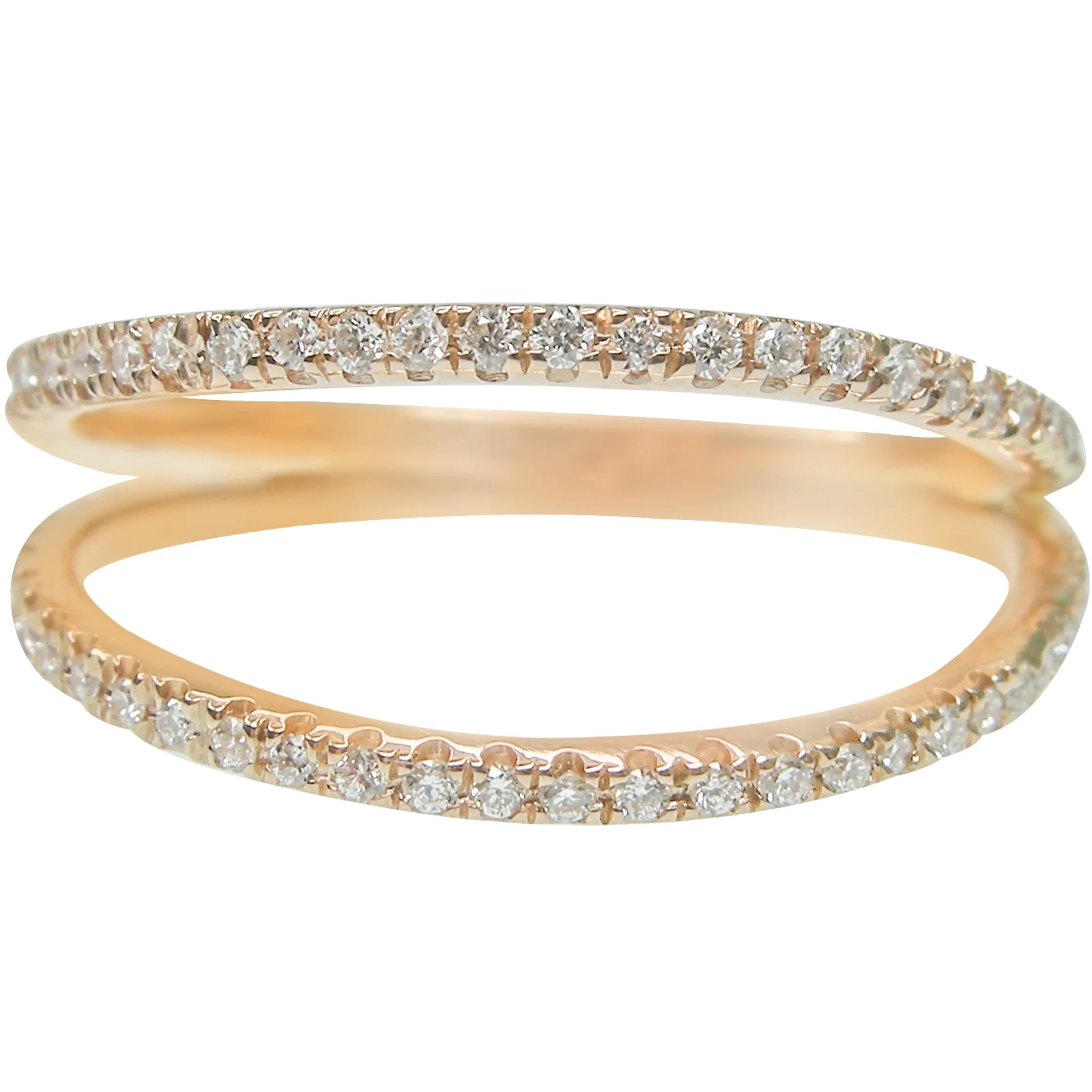 Copy of SIGNATURE DIAMOND SPLIT RING BESPOKE FINE JEWELLERY BY SHAHINA HATTA HONG KONG
