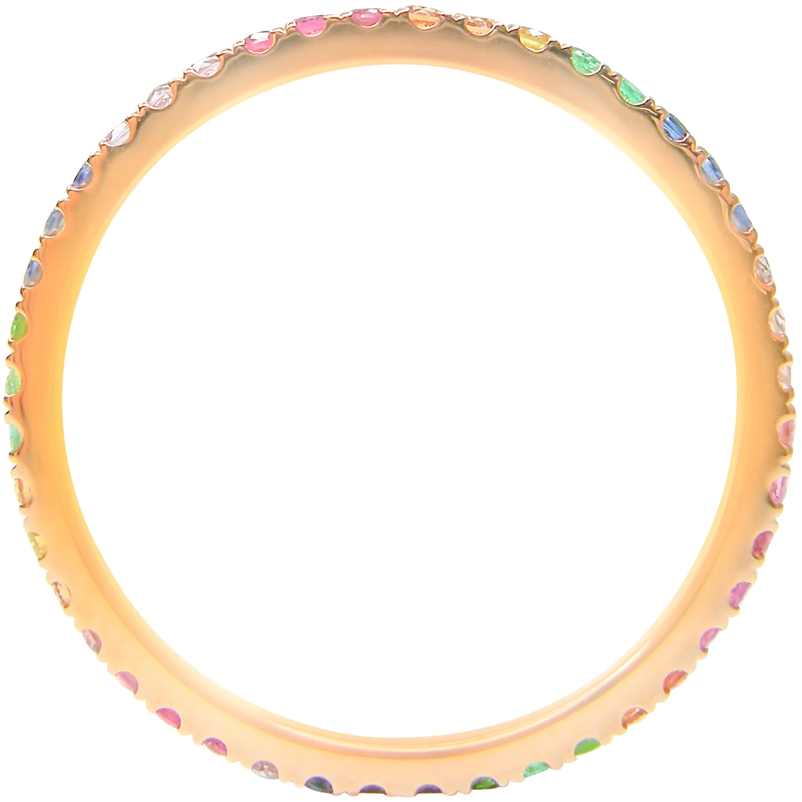 Copy of SIGNATURE FANCY SAPPHIRE RAINBOW ETERNITY RING BESPOKE FINE JEWELLERY BY SHAHINA HATTA HONG KONG
