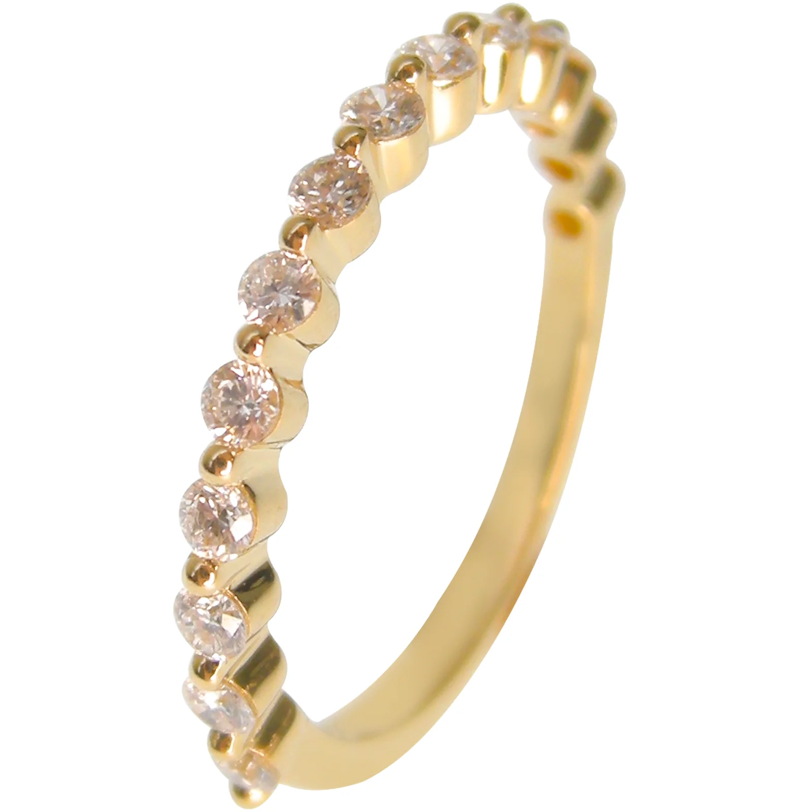 Copy of SIGNATURE SHARED-CLAW HALF ETERNITY DIAMOND RING BESPOKE FINE JEWELLERY BY SHAHINA HATTA HONG KONG