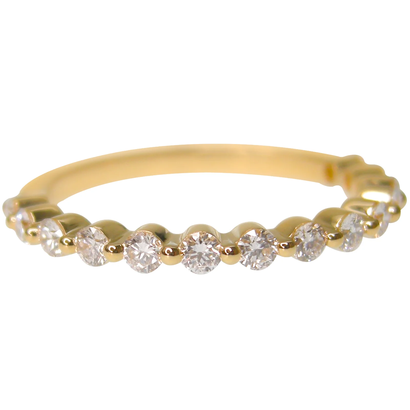 Copy of SIGNATURE SHARED-CLAW HALF ETERNITY DIAMOND RING BESPOKE FINE JEWELLERY BY SHAHINA HATTA HONG KONG