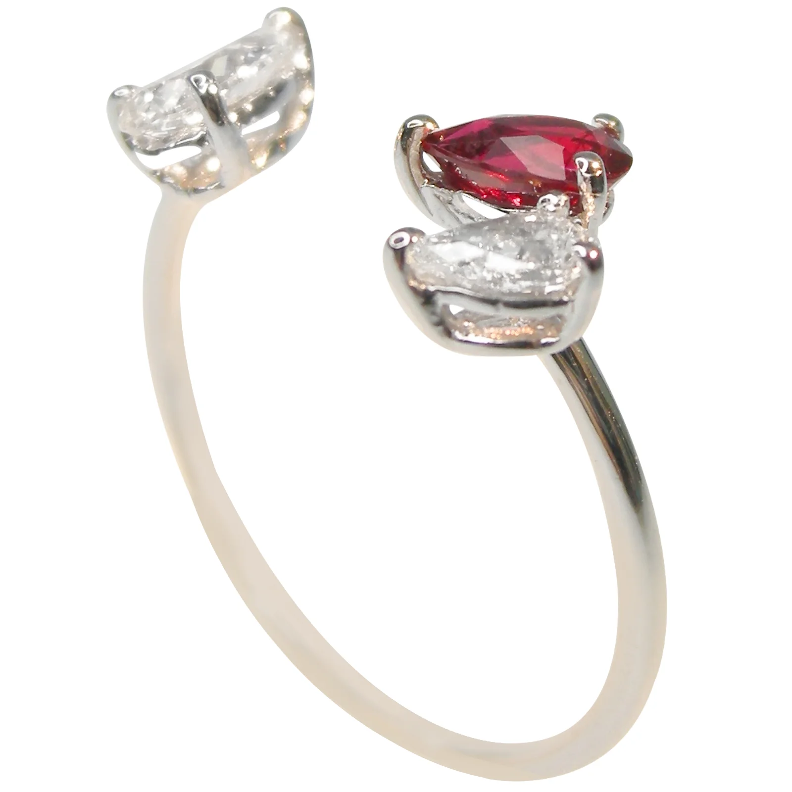 SIGNATURE RUBY & DIAMOND VINE RING BESPOKE FINE JEWELLERY BY SHAHINA HATTA HONG KONG