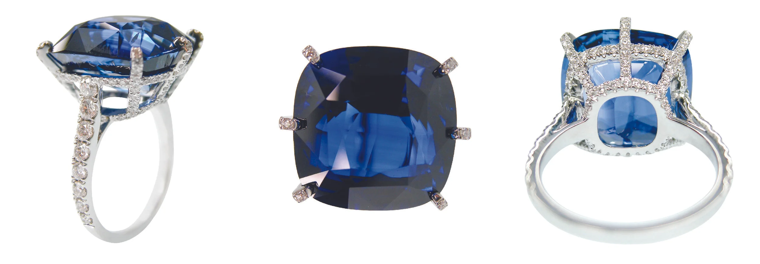 20 CT CEYLON BLUE SAPPHIRE RING