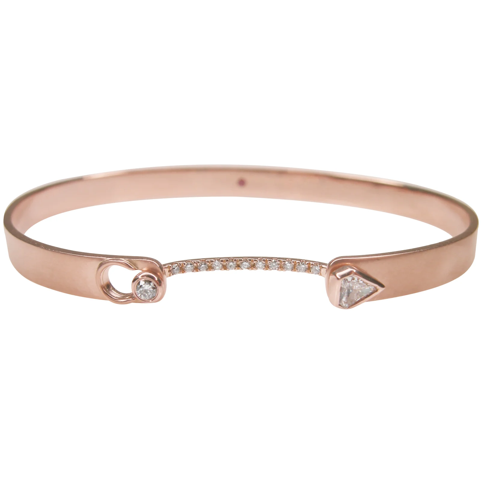 SIGNATURE DIAMOND BRACELET CUFF BESPOKE FINE JEWELLERY BY SHAHINA HATTA HONG KONG