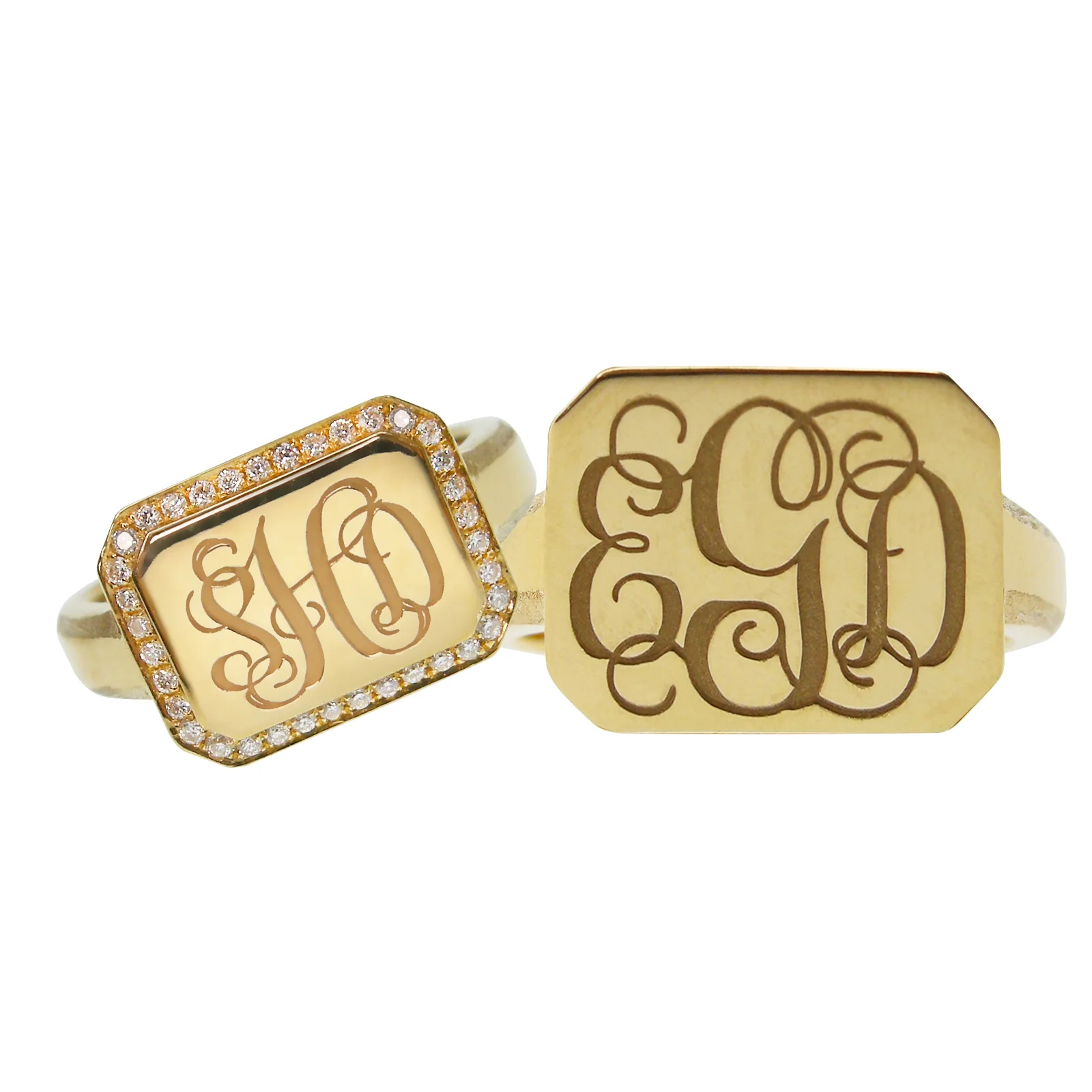 SIGNATURE 18K GOLD SIGNET RING BESPOKE FINE JEWELLERY BY SHAHINA HATTA HONG KONG