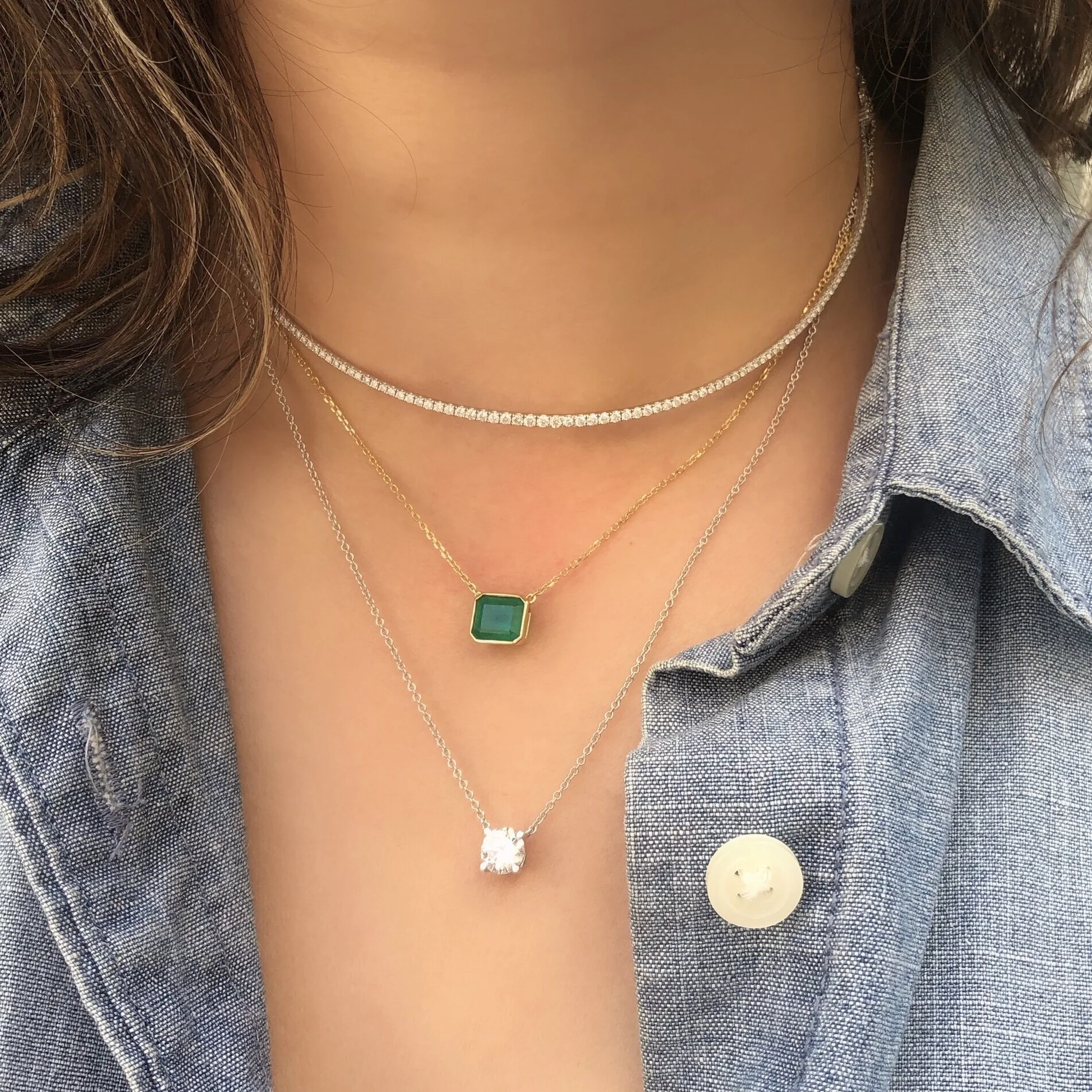 CLASSIC DIAMOND SOLITAIRE PENDANT BESPOKE FINE JEWELRY BY SHAHINA HATTA HONG KONG