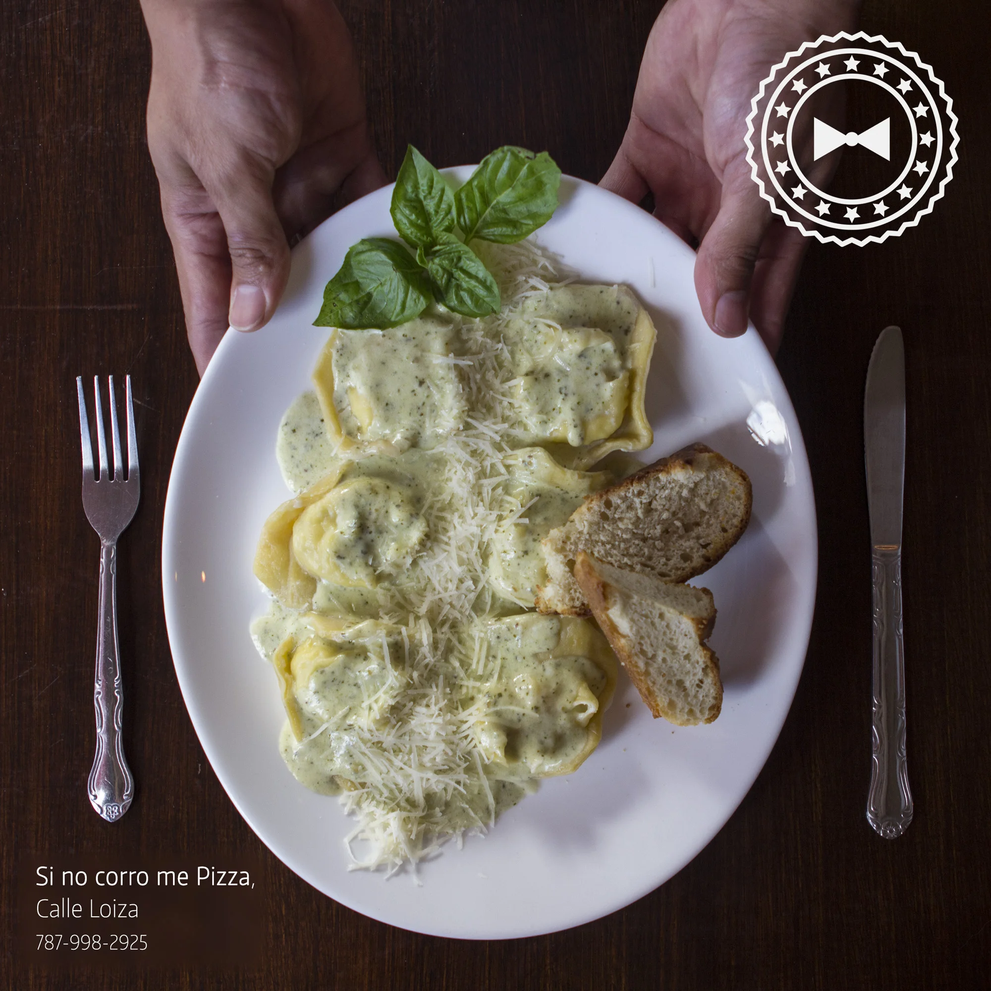  Raviolis Cuatro Quesos, Si No Corro Me Pizza , Santurce