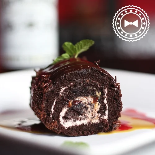  Brazo gitano de chocolate con Ron Barrilito, de Te.Tas La Cocina, Cayey