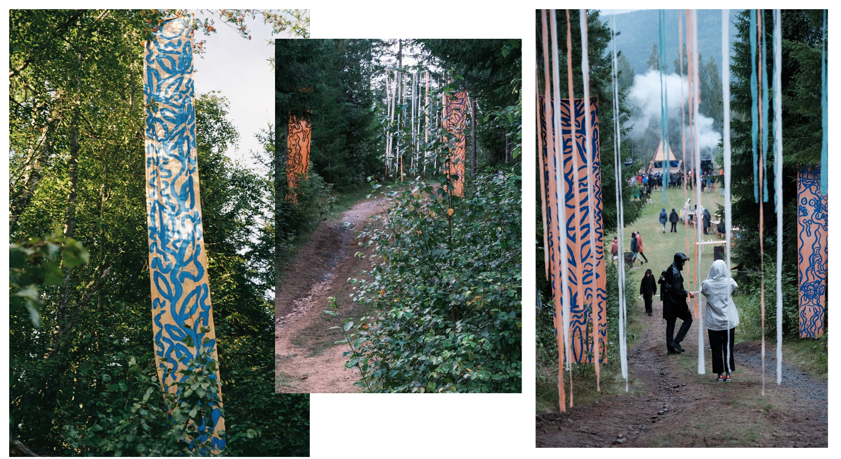  Acrylic on hand dyed cotton,   ropes and cut fabric.  