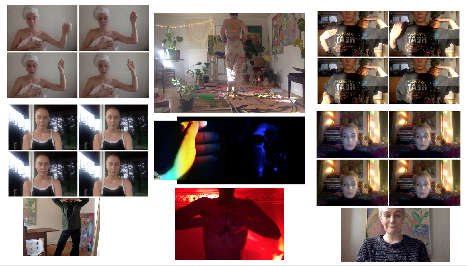  stills from the photobooth project 