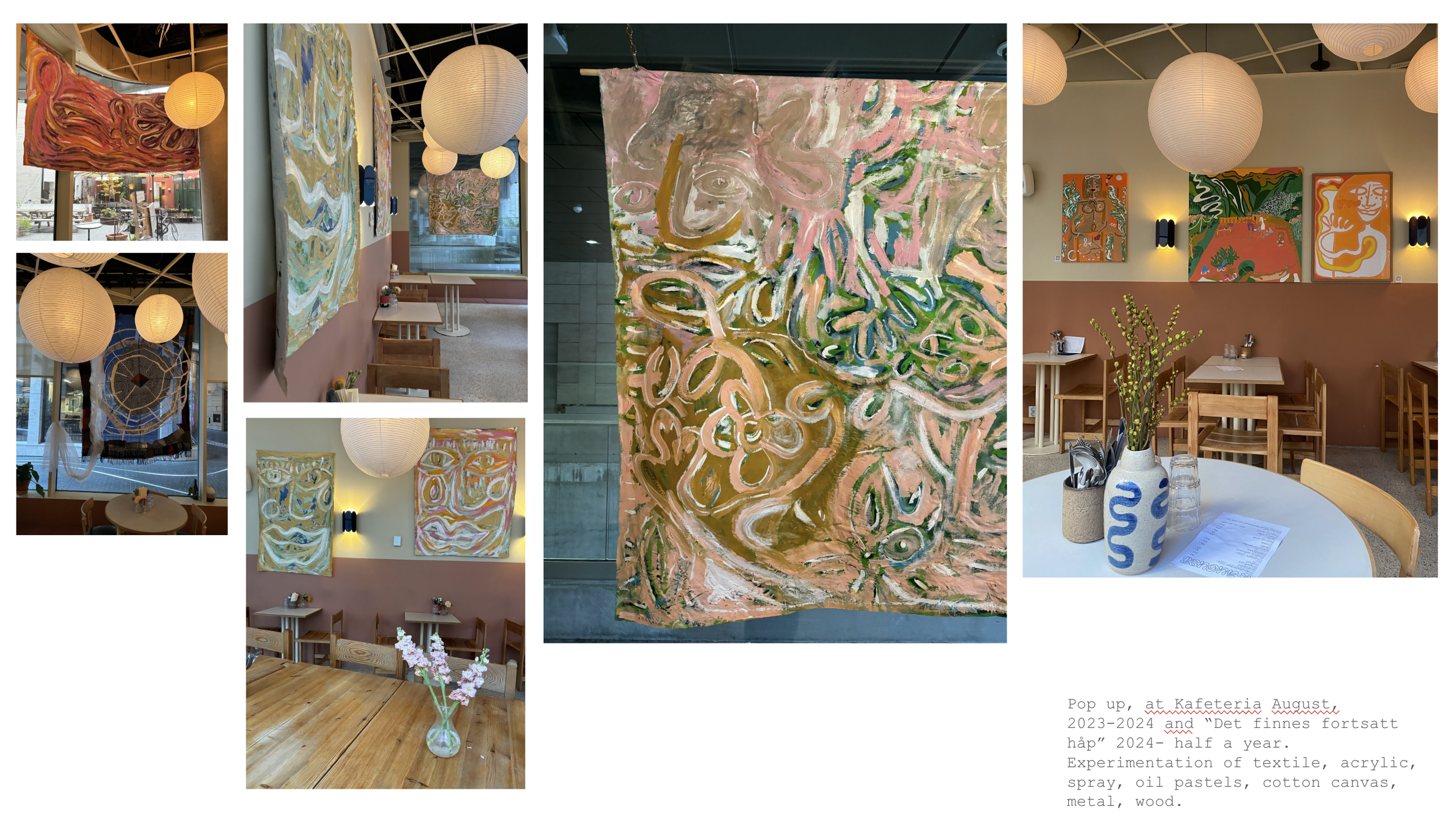 Pop ups  at Kafeterria August, Oslo, 2023-2024