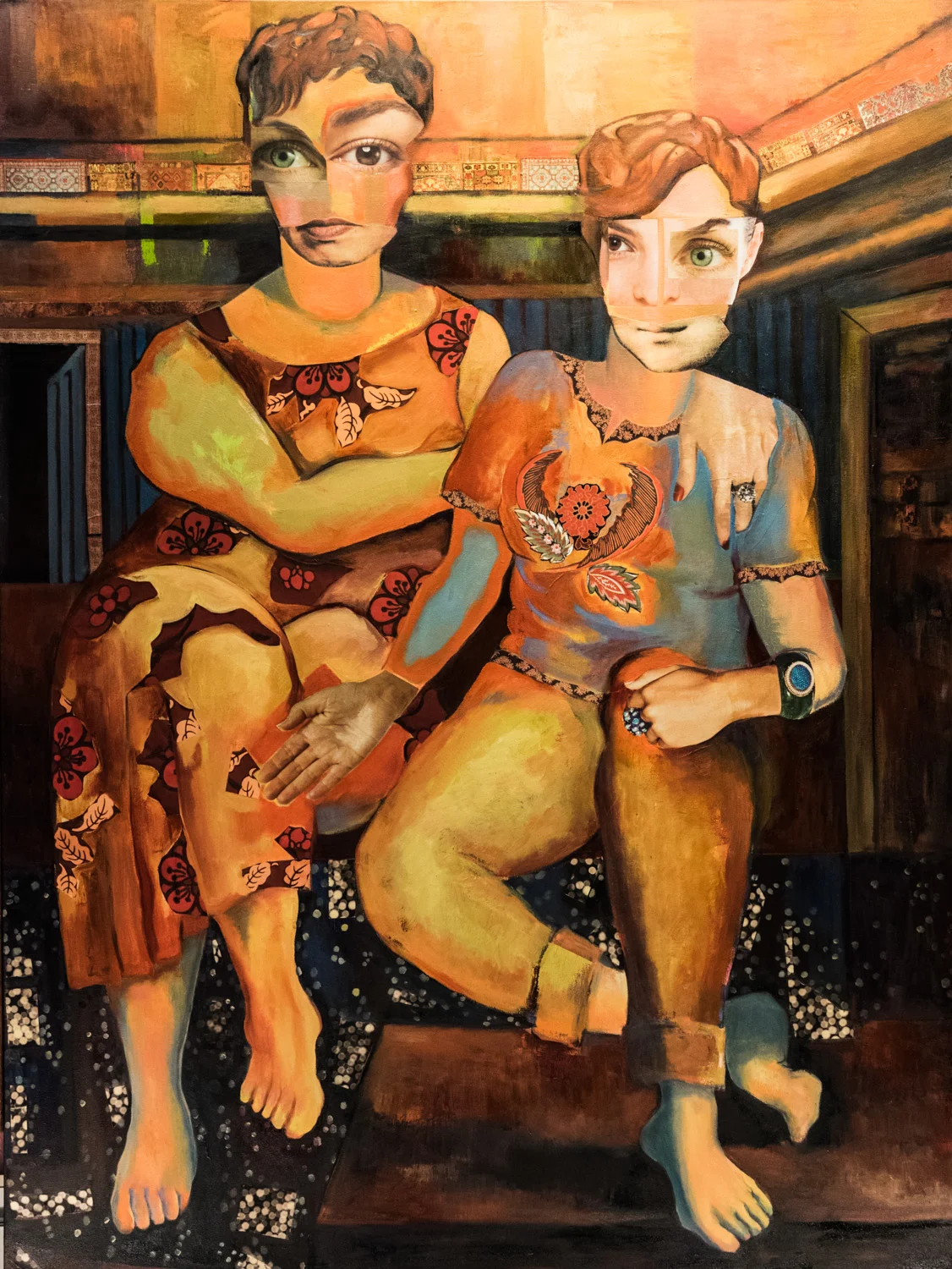 Mother and Daughter, (after De Chirico)