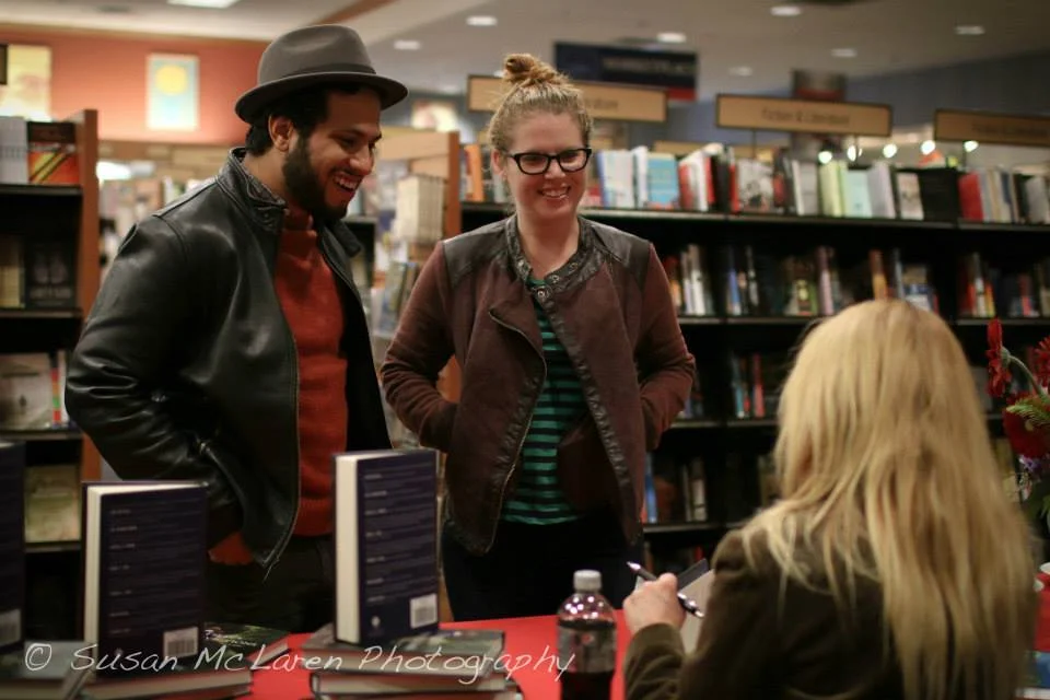 my husband and i went to dr. prior's book signing of course. :)