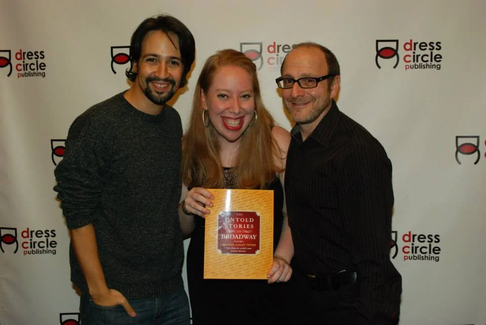 Jen with Lin-manuel miranda and lONNY PRICE