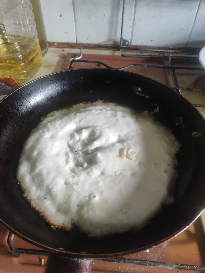 Yes, the hob’s not as clean as I’d like.