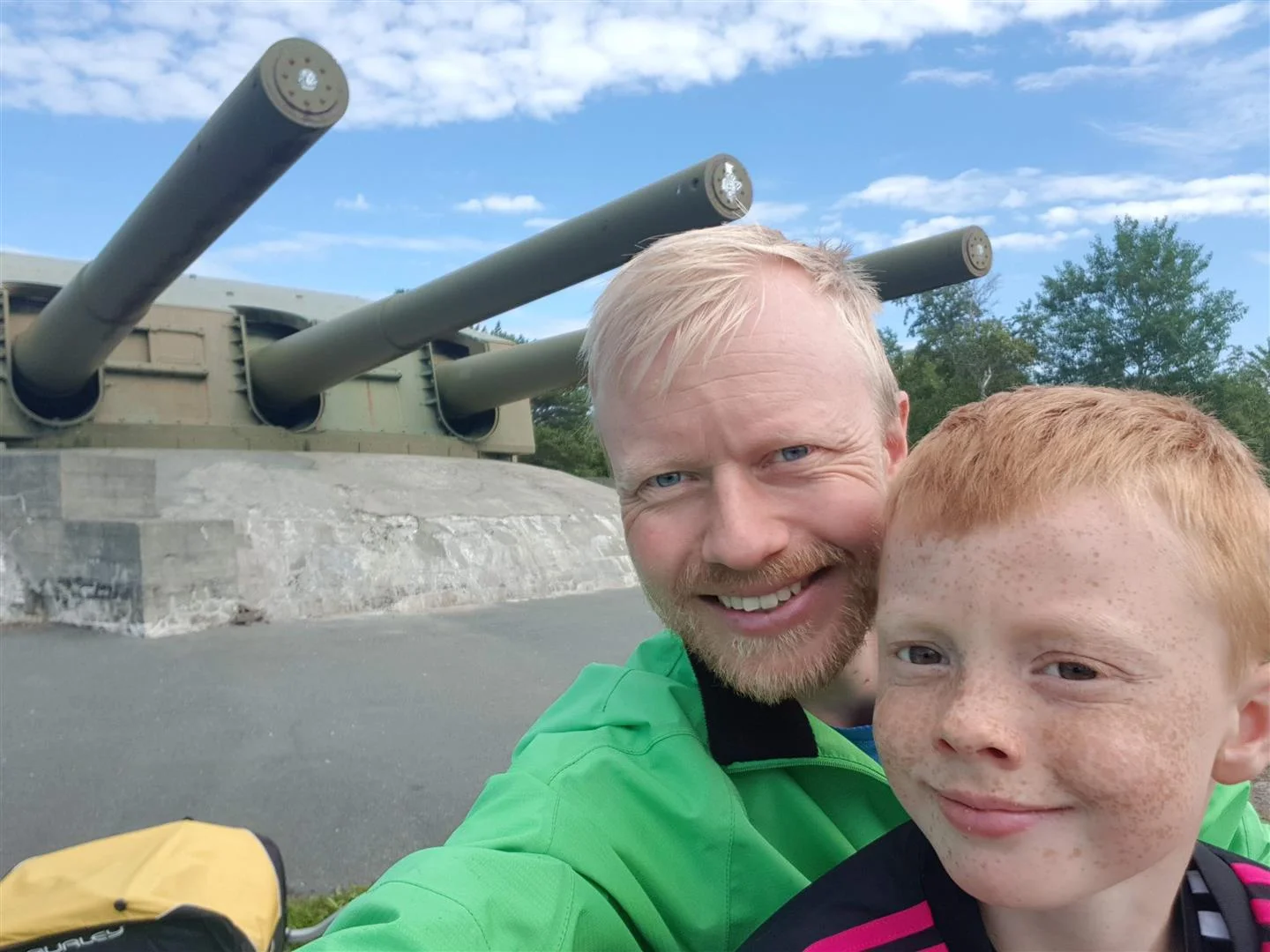 Austrått fort var interessant for både liten og stor.