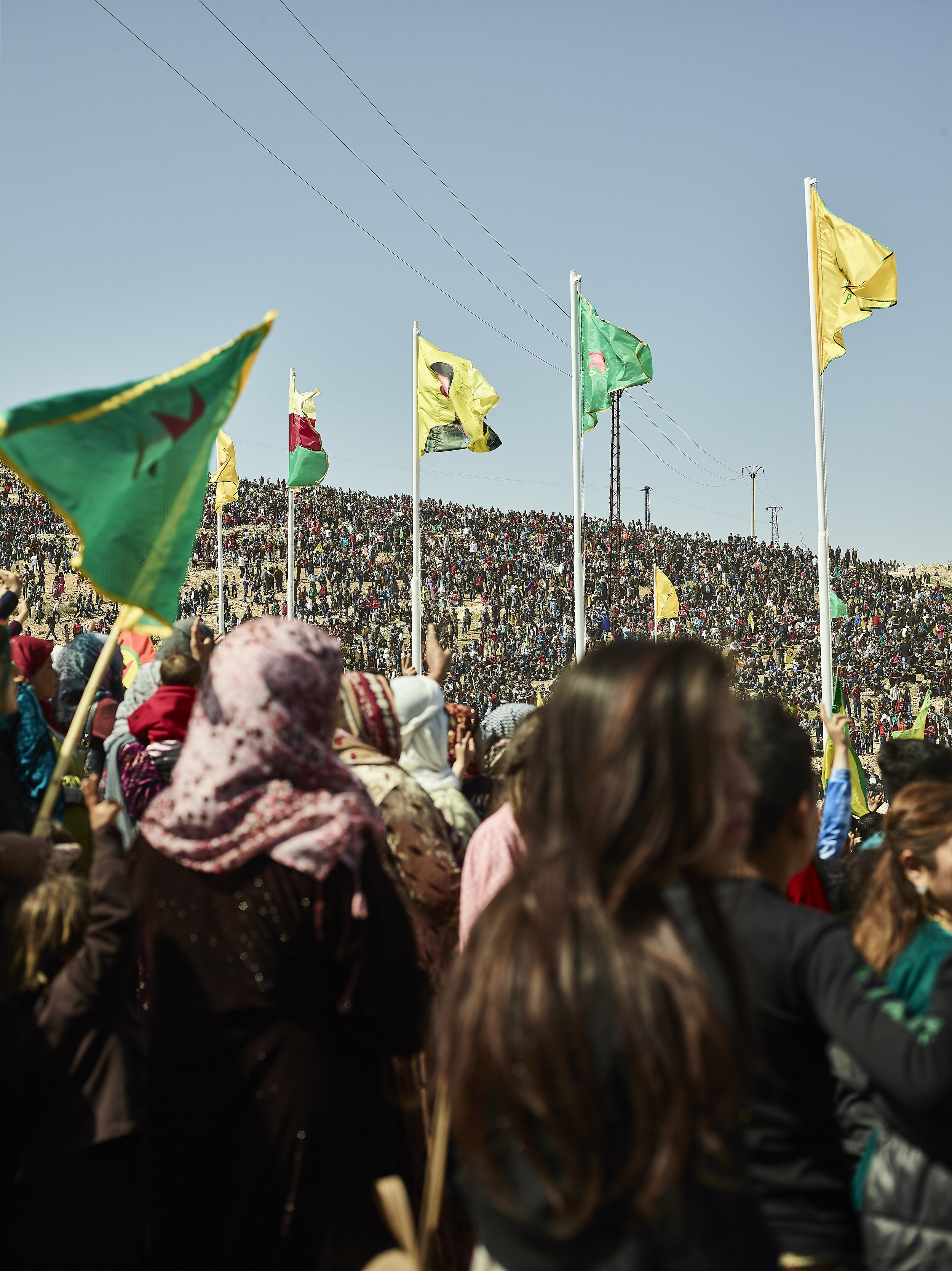 Newroz celebrations on Mestha Nour Hill, Kobane