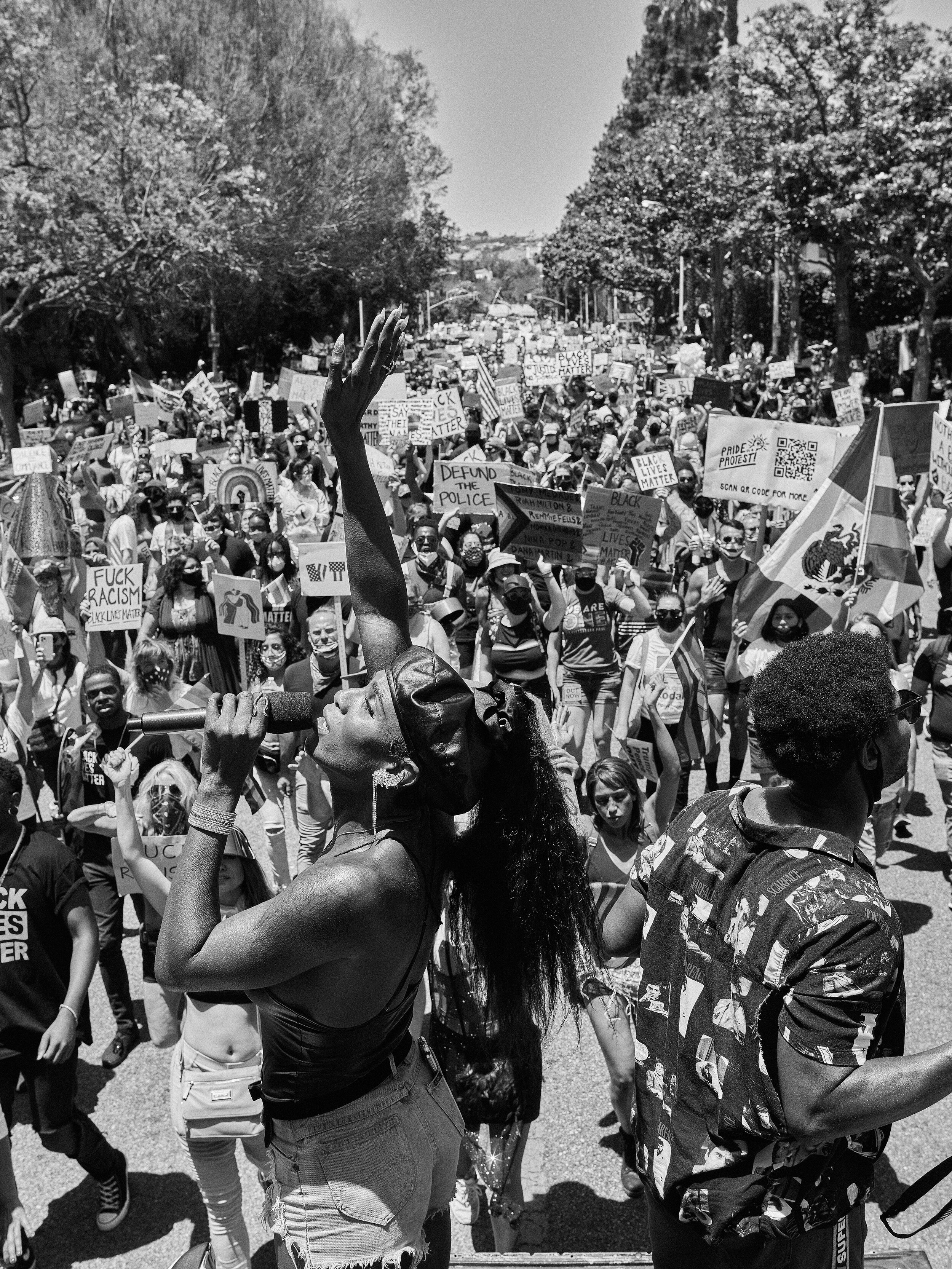 Pride x BLM Parade, 4th of July, Los Angeles