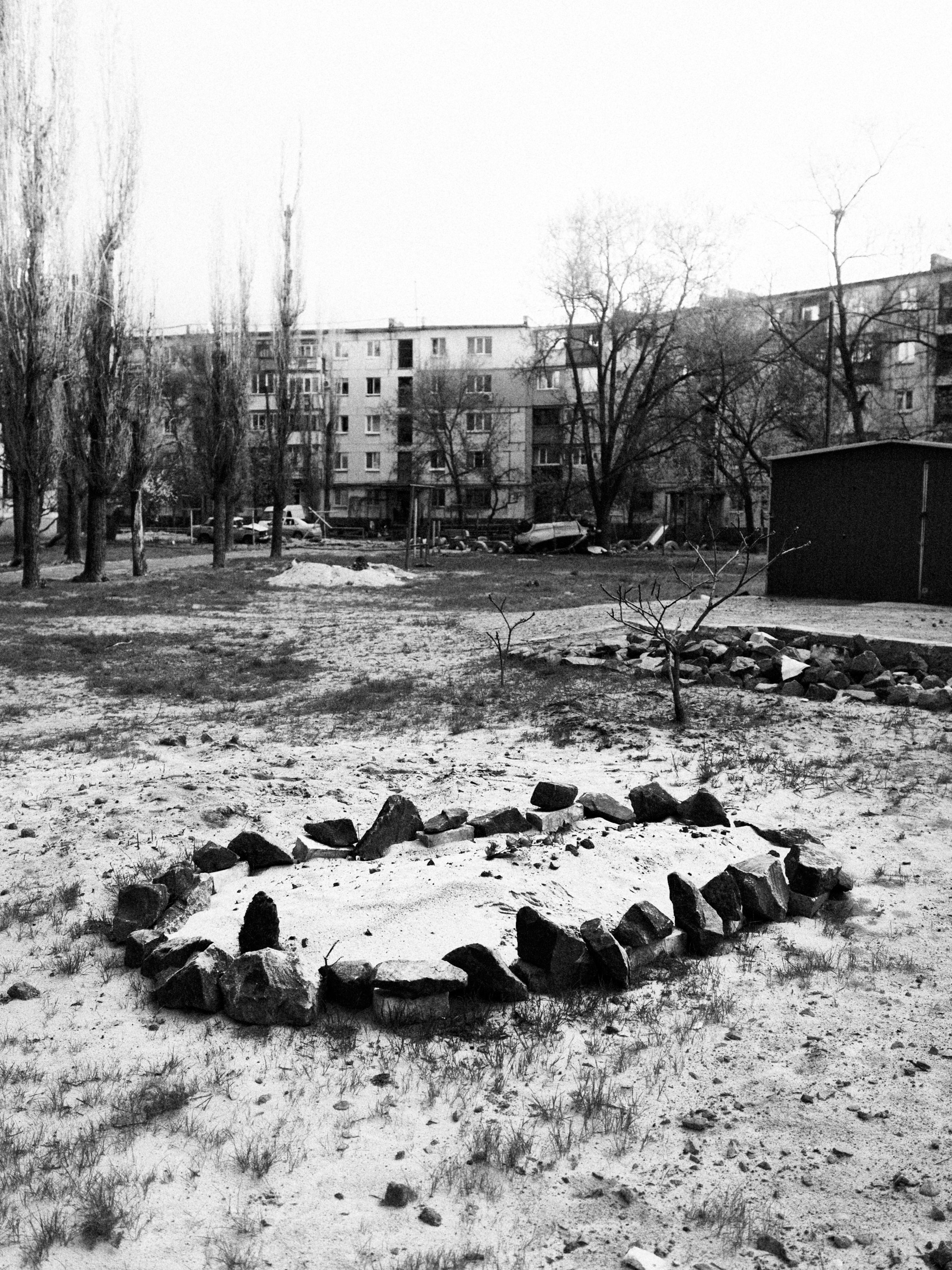 Unmarked grave in Severodonetsk, Luhansk Oblast