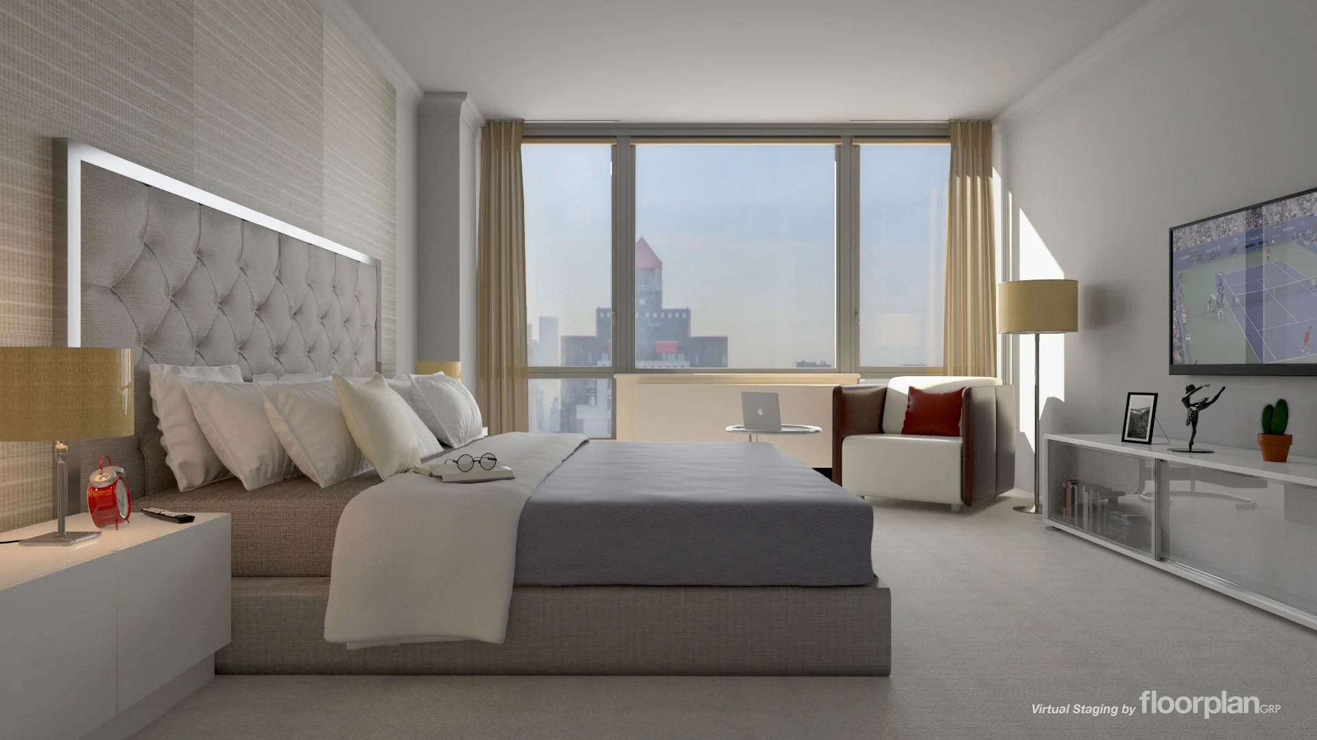 Virtual Staging: Before and After Images of 401 East 60th Street