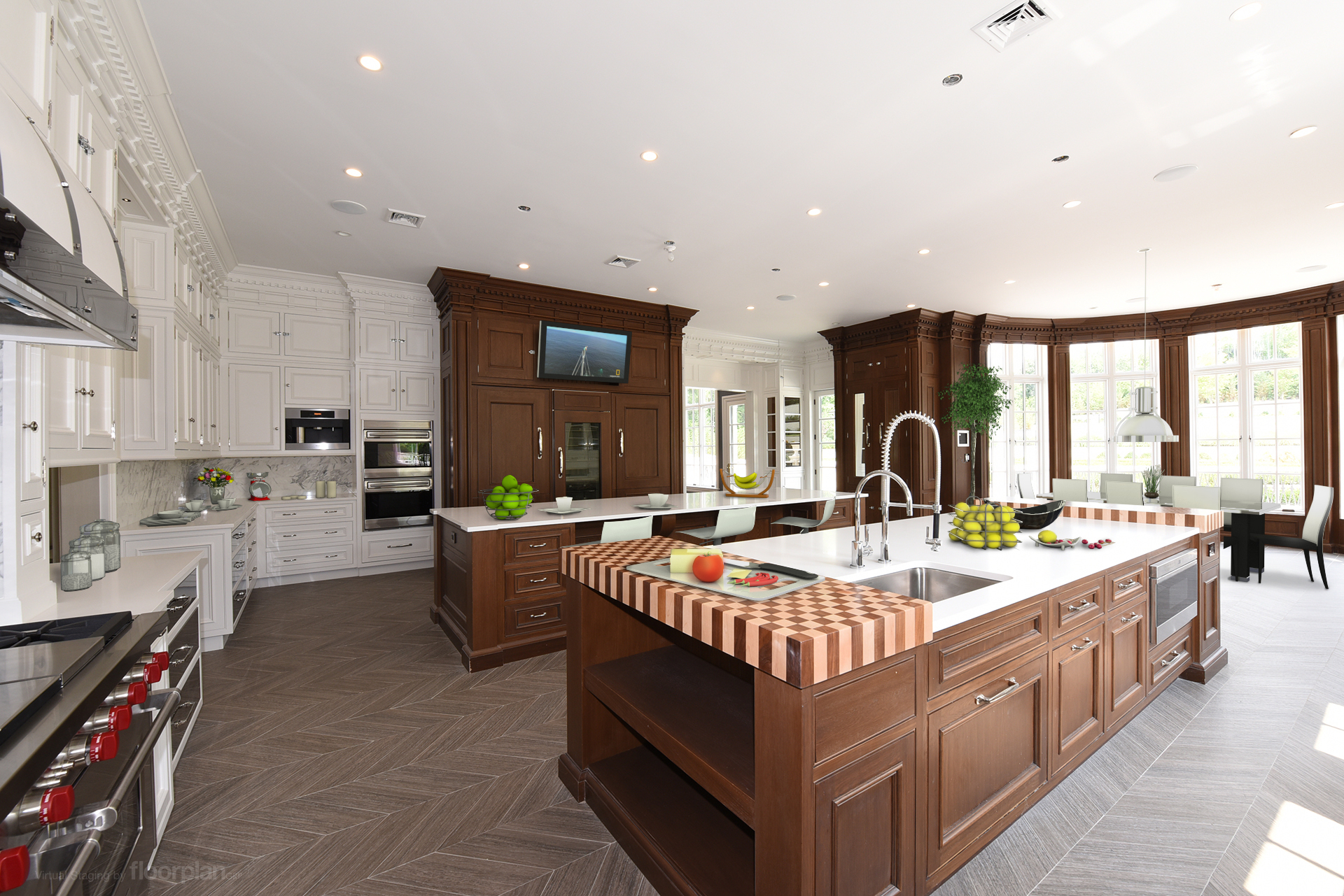 Virtually Staged Image of 15 Dupont Circle Kitchen