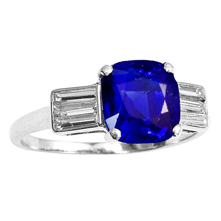 Art Deco Kashmir Sapphire Diamond Engagement Ring.jpg